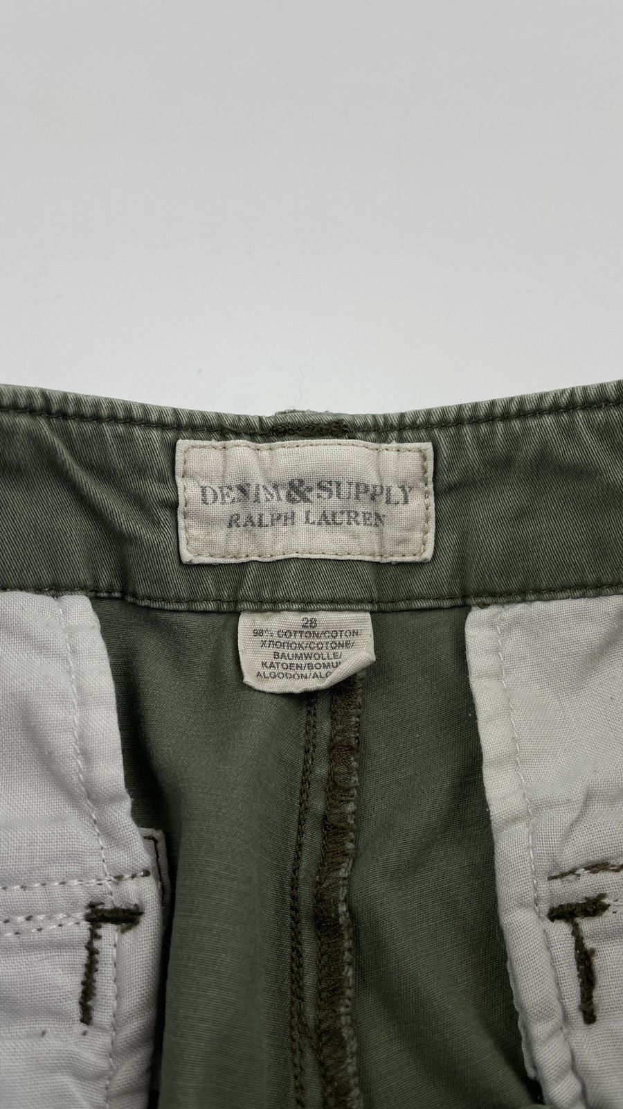 Denim & Supply Ralph Lauren × Polo Ralph Lauren × Vintage Denim Supply Ralph Lauren Cargo Tapared Jeans Pants Size 28" / US 6 / IT 42 - 6 Thumbnail
