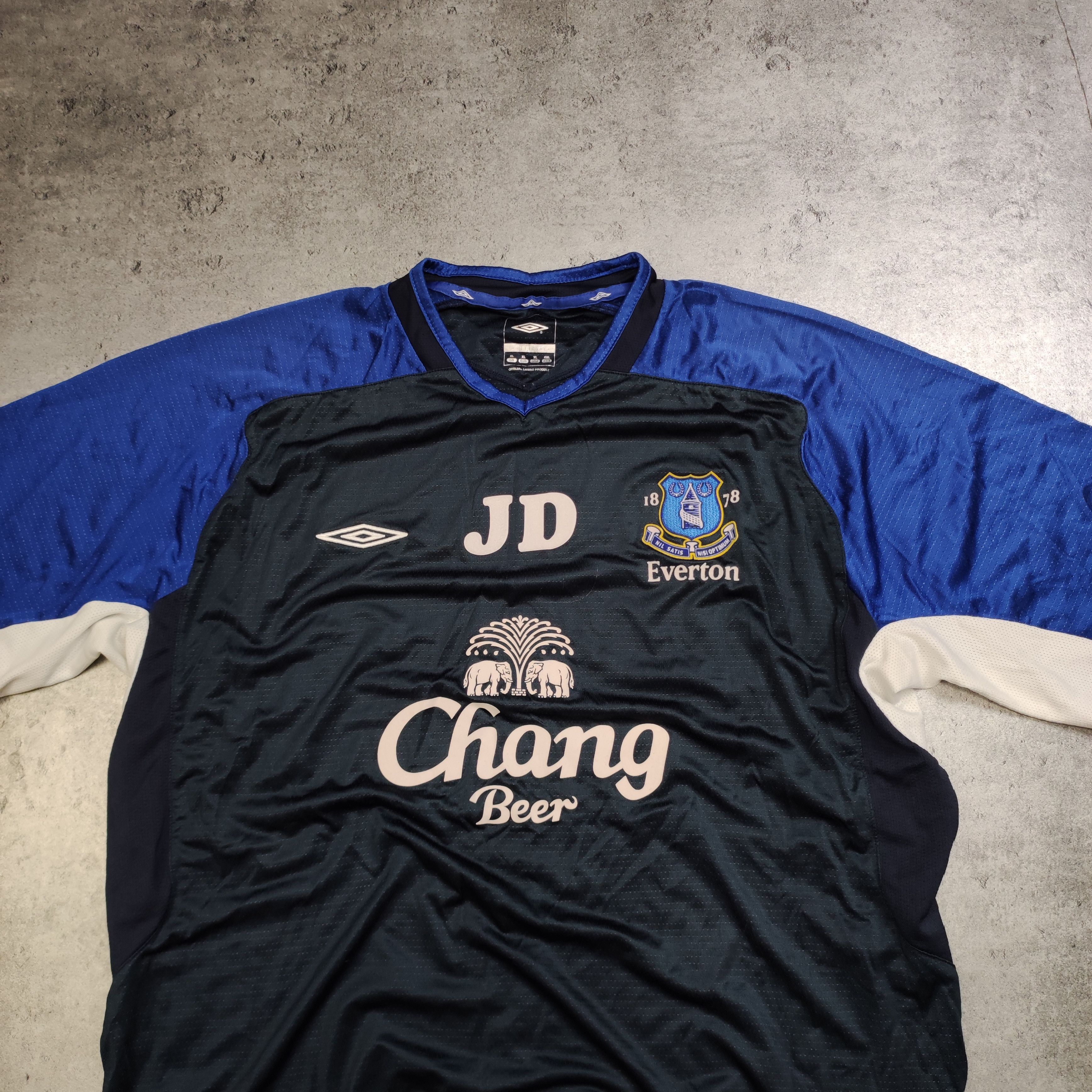Vintage RARE Vintage Everton Umbro Changa 2000 Football Jersey Size US XXL / EU 58 / 5 - 3 Thumbnail