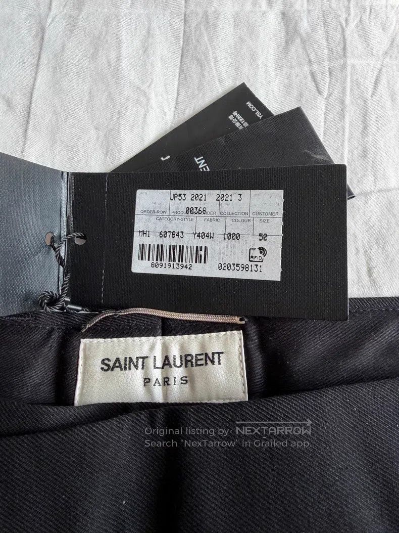 Saint Laurent Paris Saint Laurent Paris Woolen Dress Pants Size US 34 / EU 50 - 4 Thumbnail