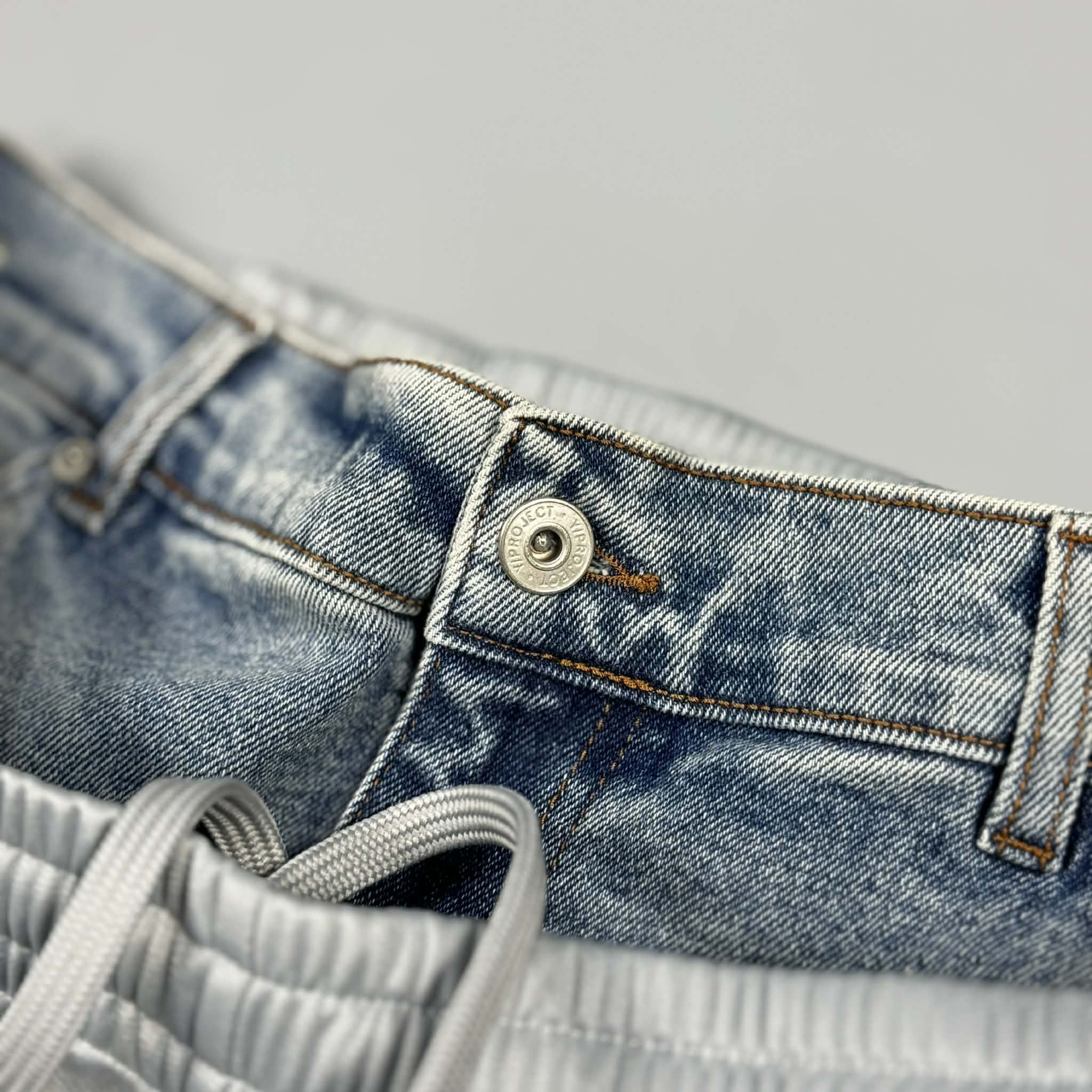Y/Project Y/Project - Gray&Blue - Hybrid Denim - Snap Off - Sweatpants Size US 34 / EU 50 - 8 Thumbnail