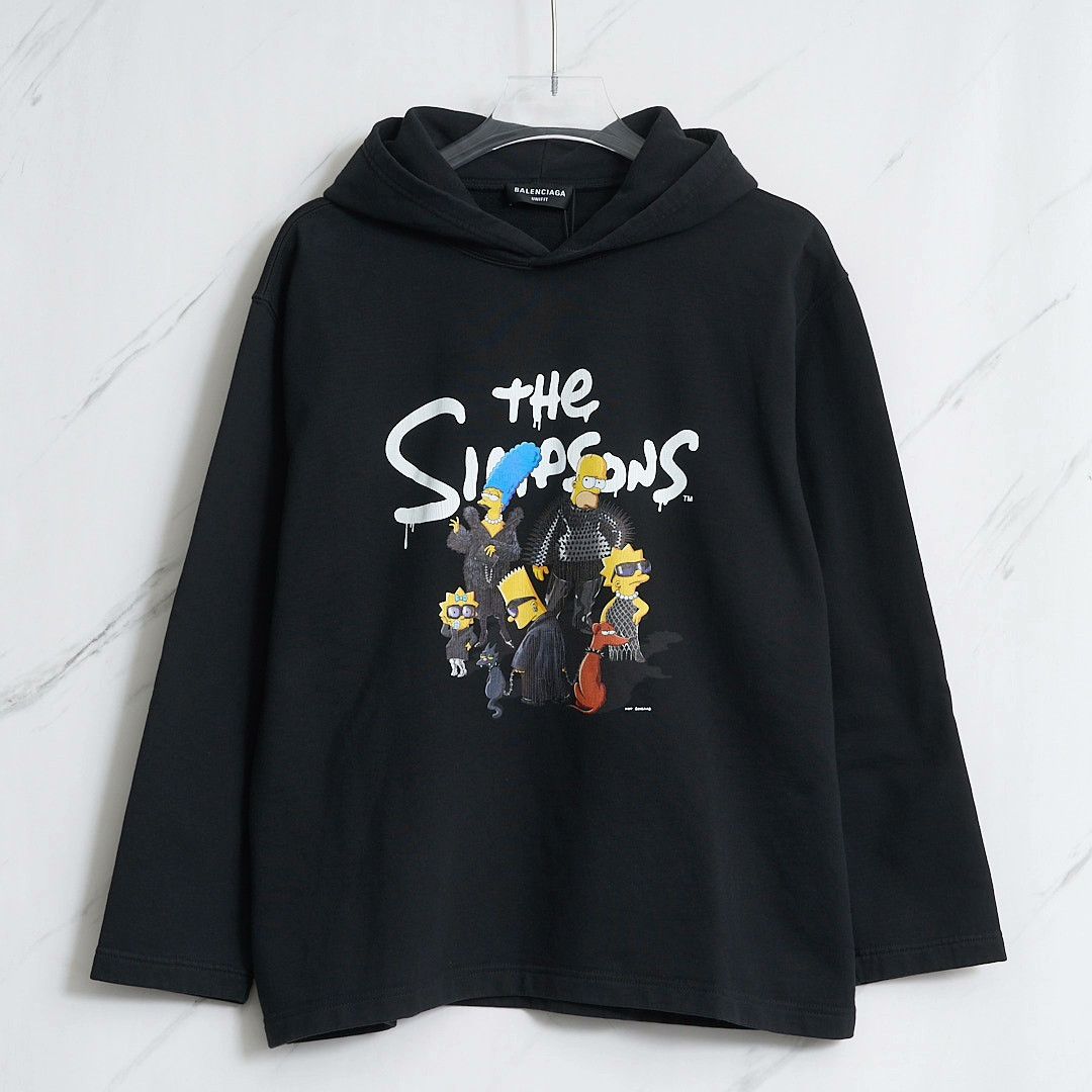 Balenciaga Balenciaga Men's Cartoon Hoodie Size US S / EU 44-46 / 1 - 1 Thumbnail