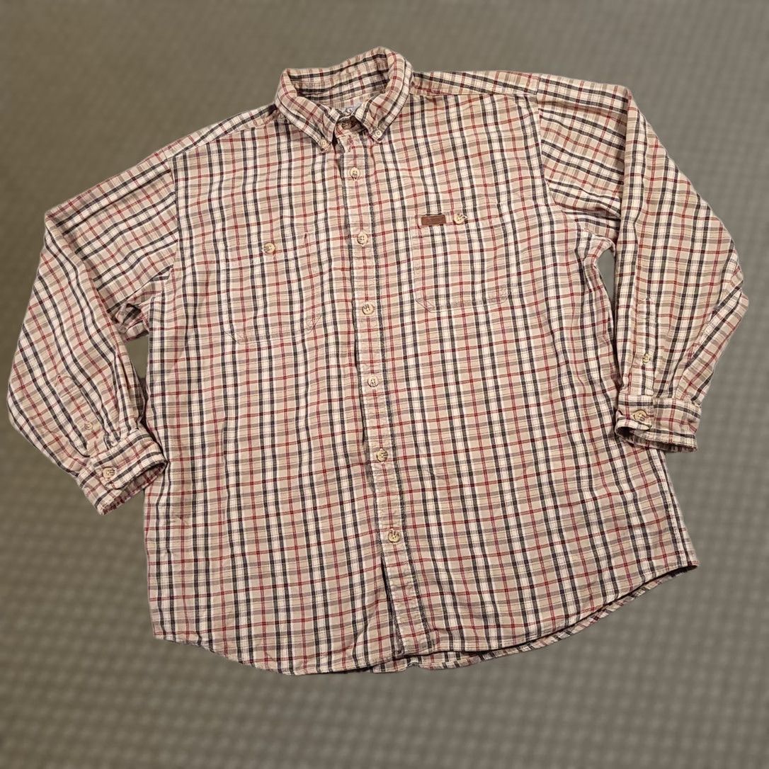 Carhartt Carhartt Long Sleeve Check Button Down Shirt Mens XL Workwear Size US XL / EU 56 / 4 - 1 Thumbnail