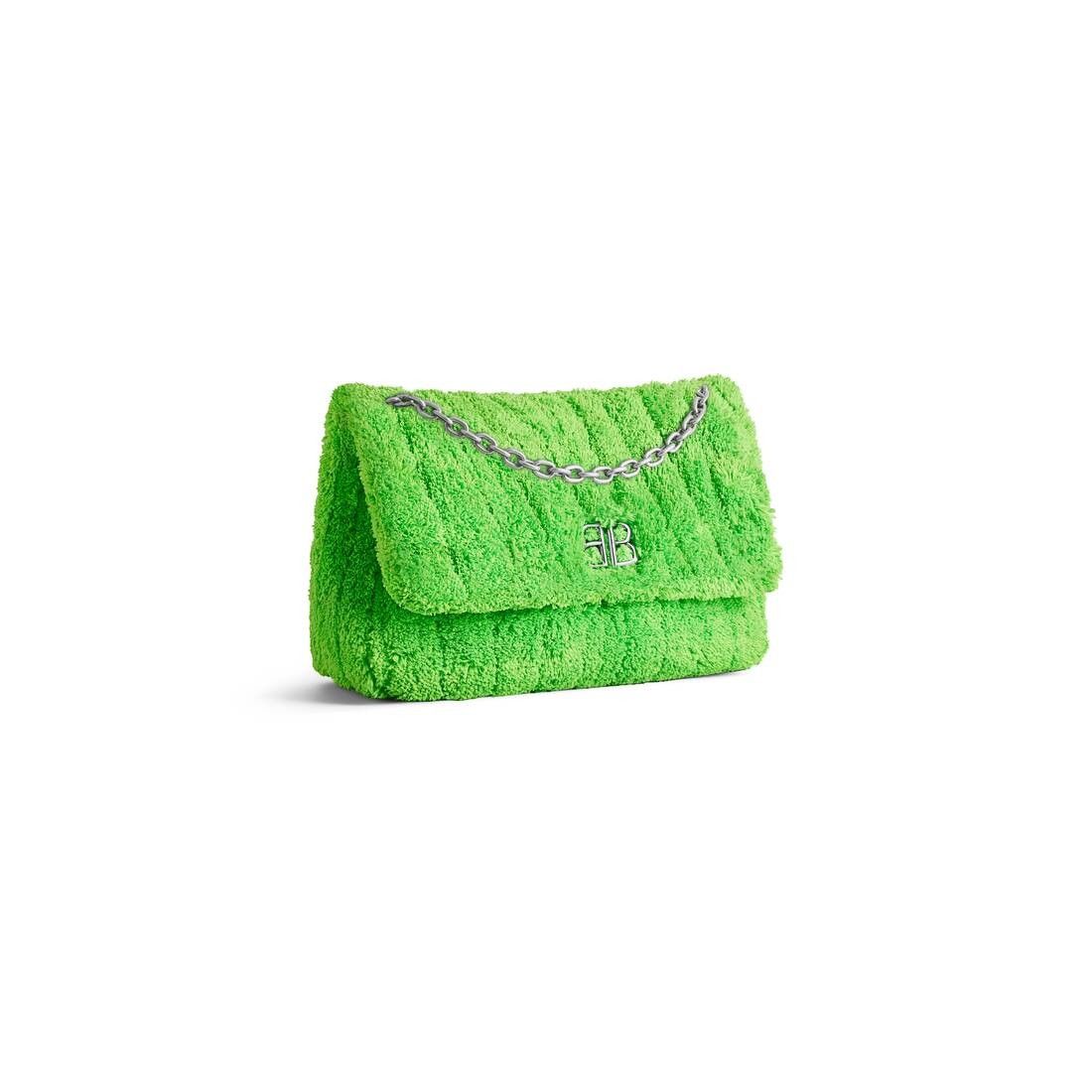 Balenciaga o1mt1gz0125 Size: OS / Monaco Mini Bag Quilted Towel Fabric Size ONE SIZE - 4 Thumbnail
