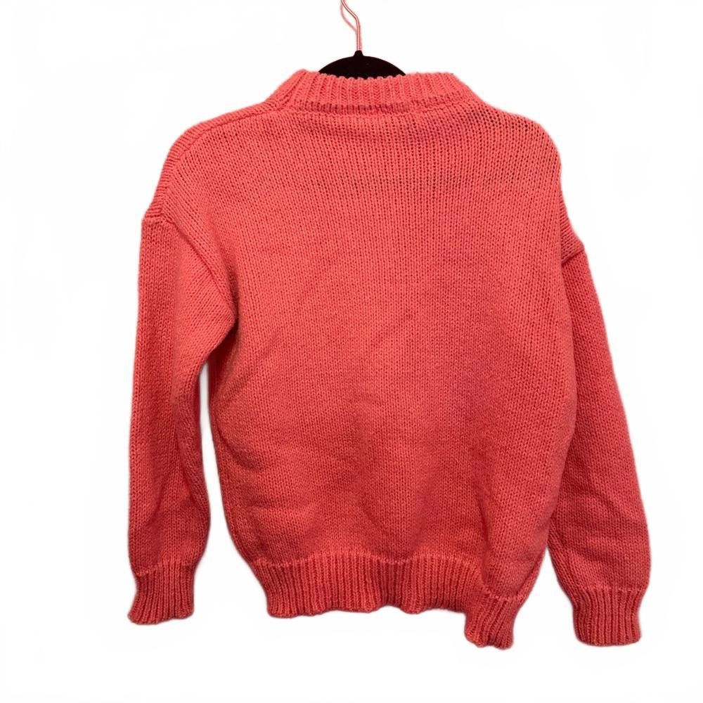Designer Cozy Pink Knit Sweater Size M / US 6-8 / IT 42-44 - 2 Thumbnail