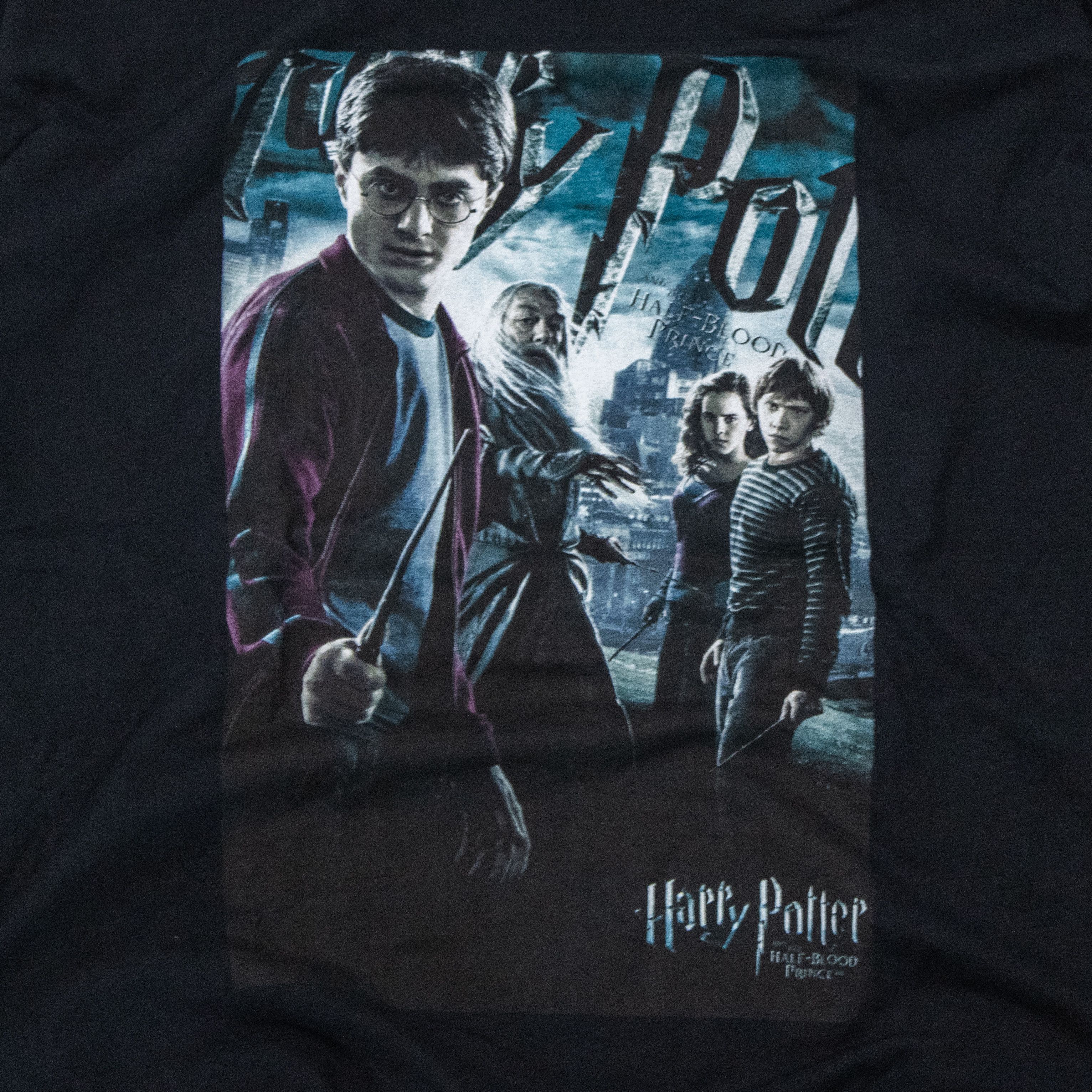 Vintage VTG Y2K 2000's Harry Potter Half Blood Prince Black T-Shirt Size US L / EU 52-54 / 3 - 4 Thumbnail