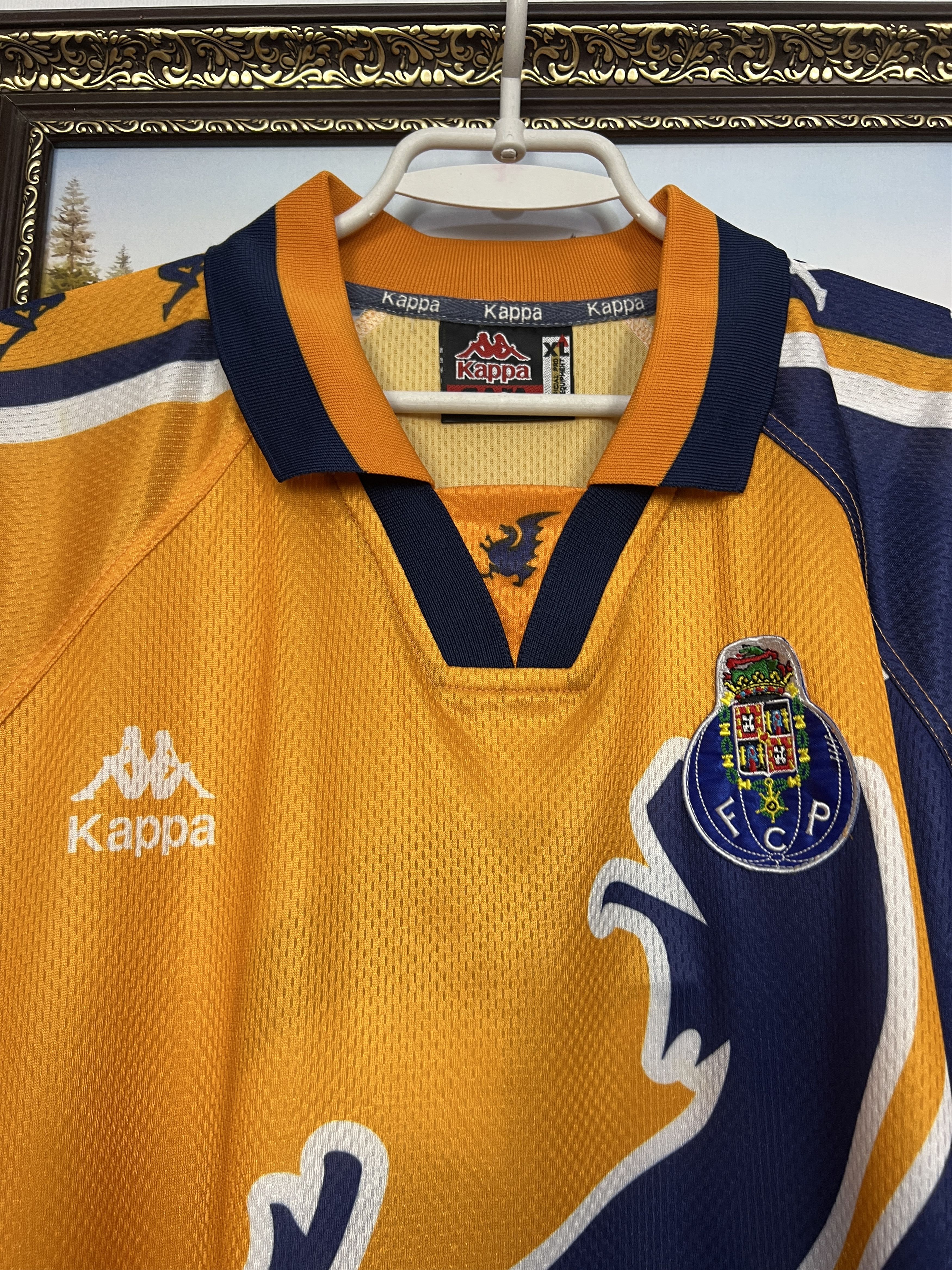 Kappa Porto football shirt Soccer Player Issue #13 Jersey Trikot Size US XL / EU 56 / 4 - 3 Thumbnail