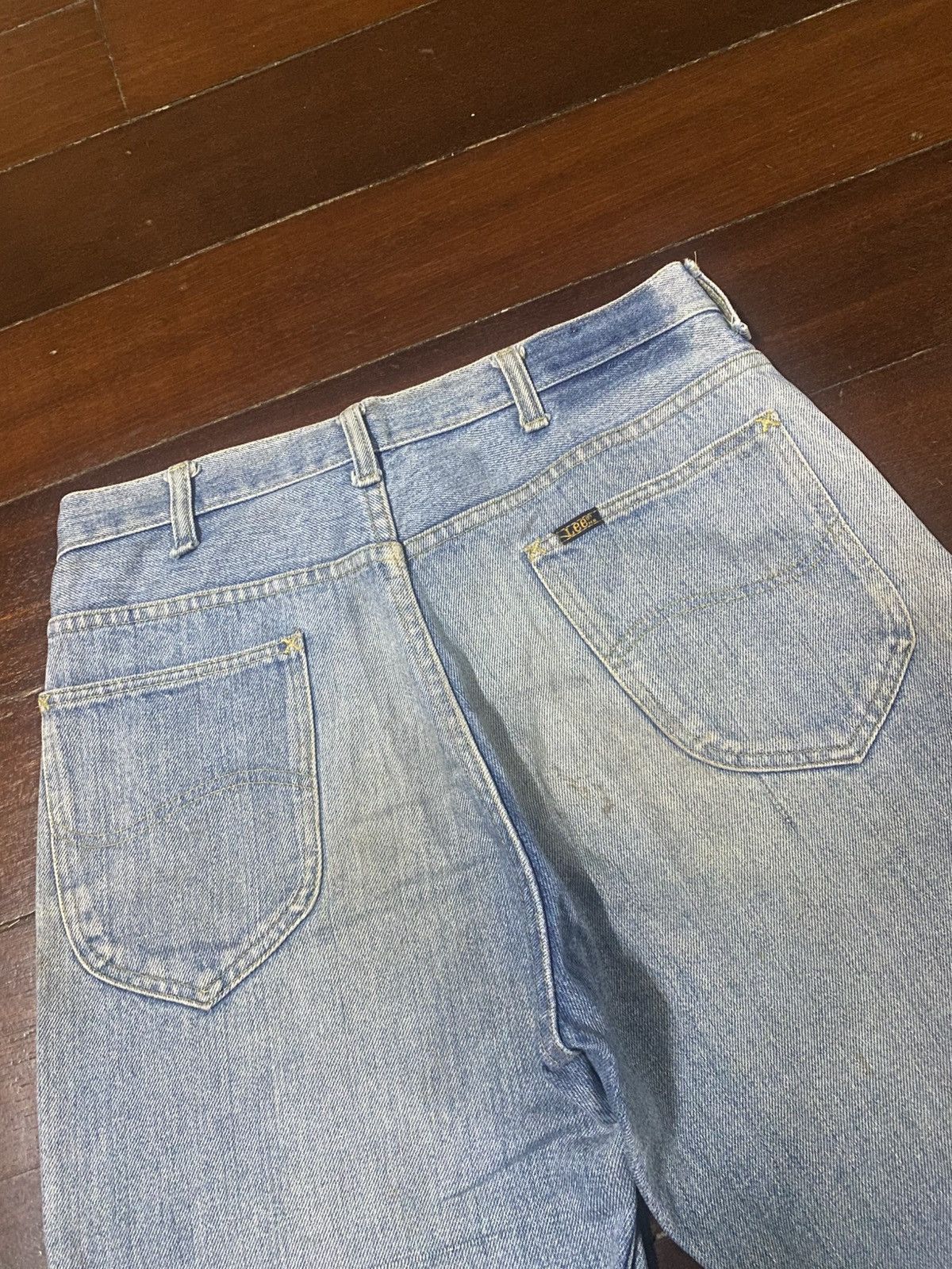 Lee Vintage 70s 80s Lee Riders Distressed mud wash rusty Size US 32 / EU 48 - 18 Thumbnail