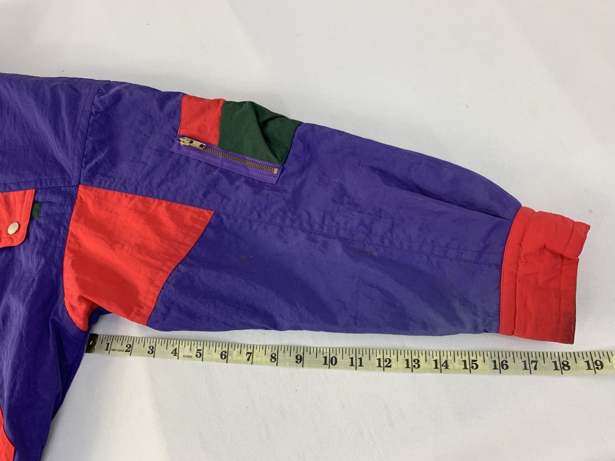 Japanese Brand 90s Pas Dansant Shearling Padded Full Zip Multicolour Design Size US L / EU 52-54 / 3 - 13 Thumbnail