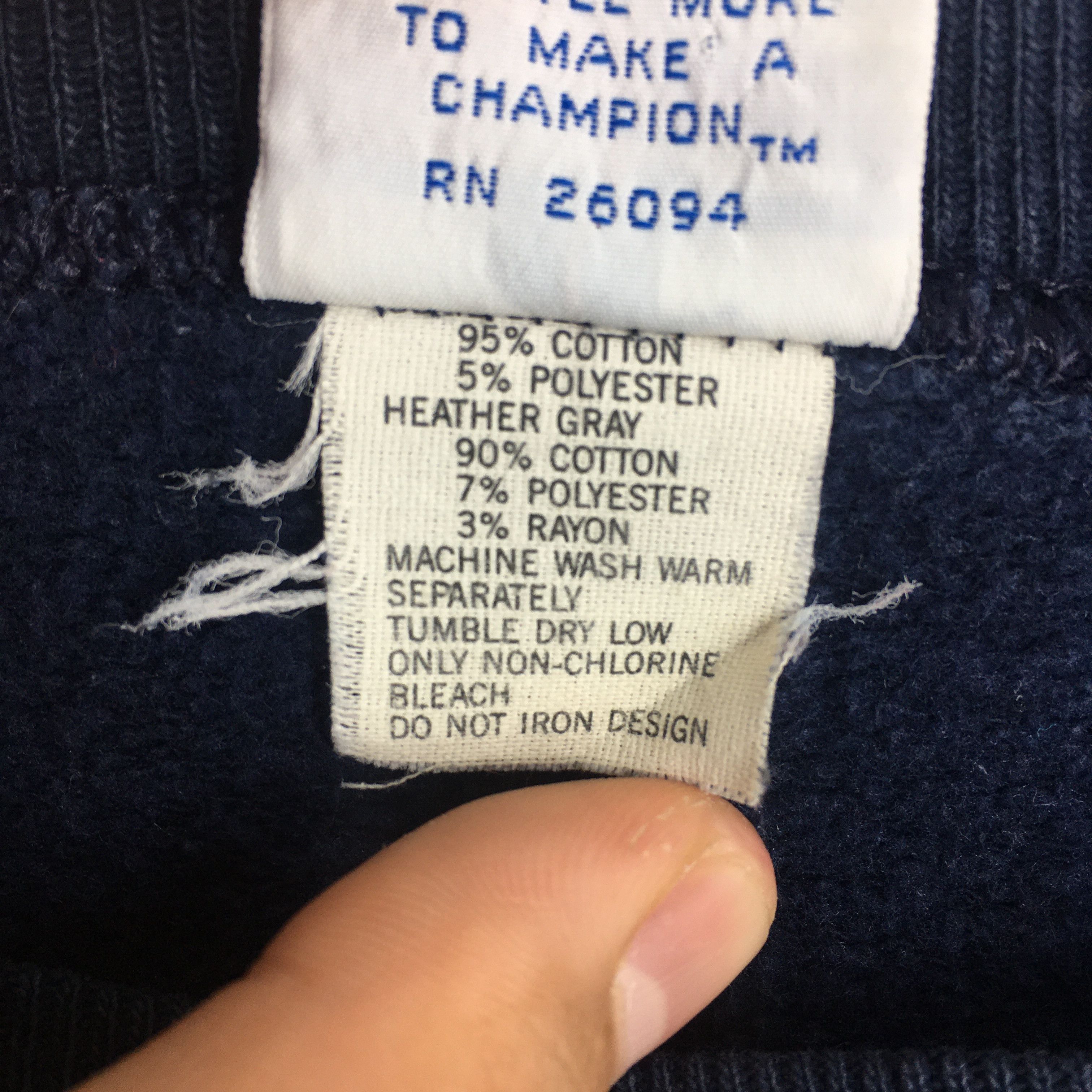Champion × Vintage Vintage 90s Champion Sportswear Blue Sweatshirt Large Size US L / EU 52-54 / 3 - 6 Thumbnail