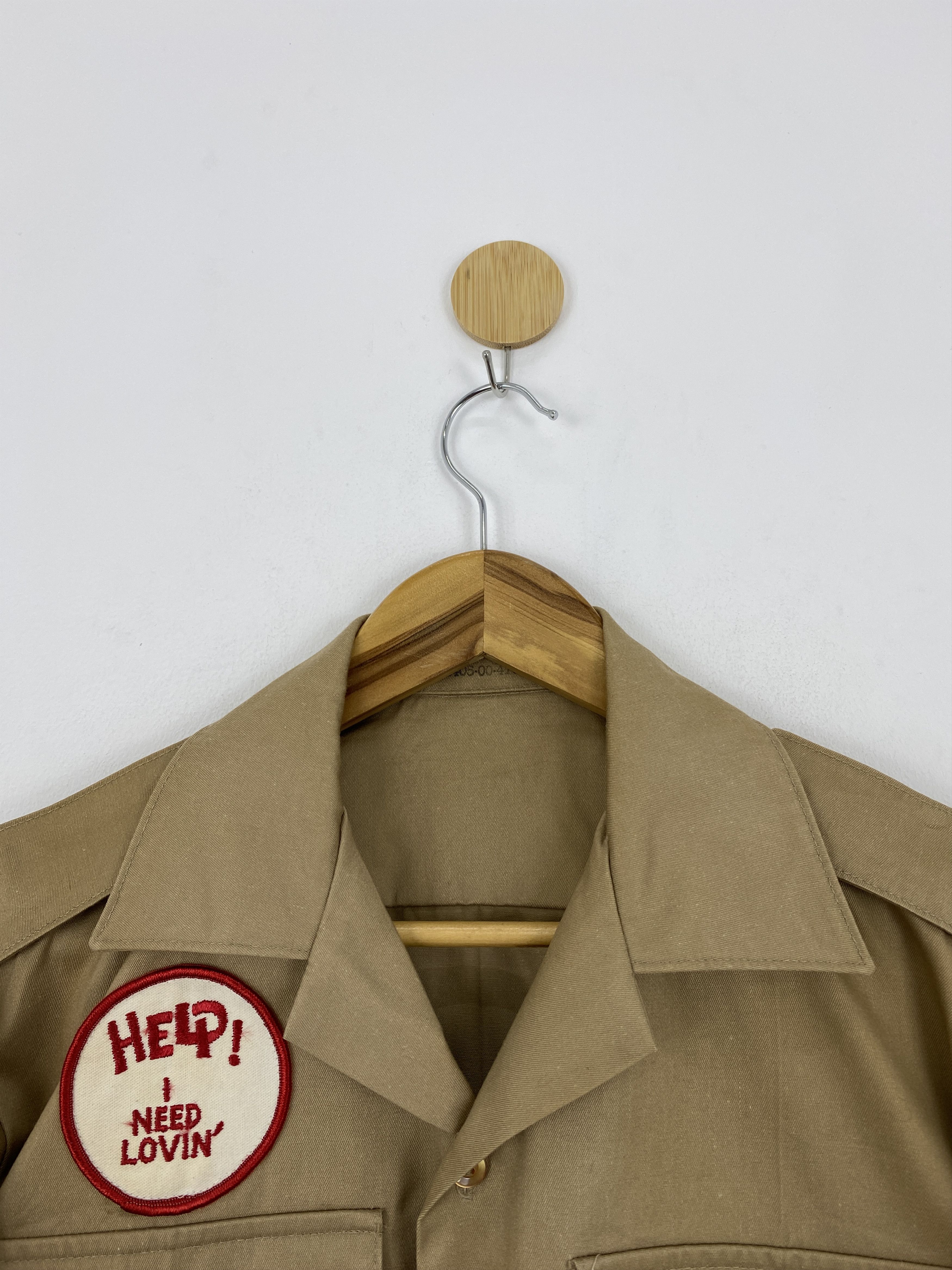 Vintage Vintage Military Full Patches Button Up Shirt J1797 Size US S / EU 44-46 / 1 - 9 Thumbnail