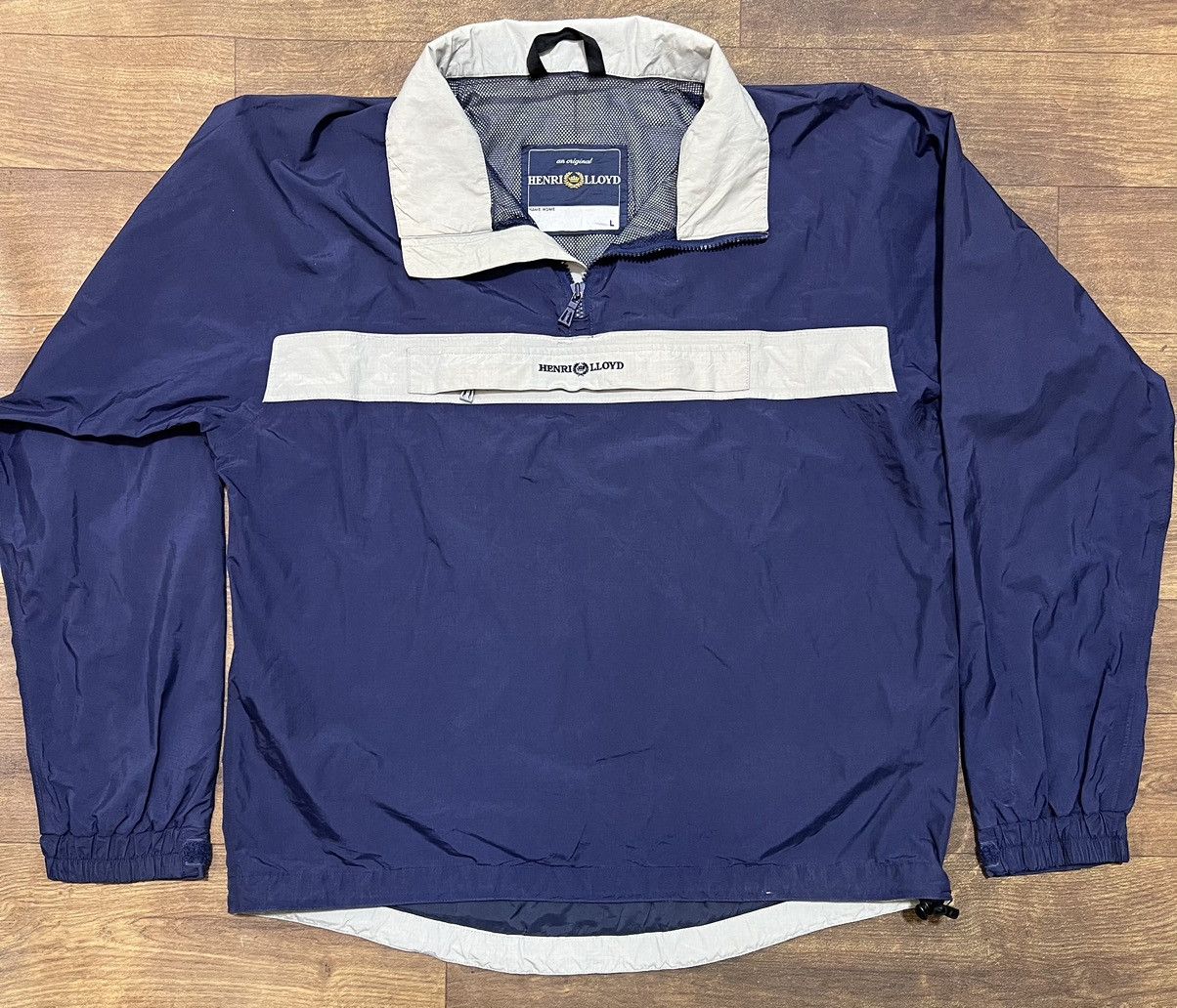 Henri Lloyd Henri Lloyd Vintage Navy Pullover Windbreaker Sailing Jacket Size US L / EU 52-54 / 3 - 1 Thumbnail