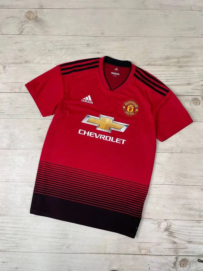 Adidas Adidas Manchester United 2018 2019 Home Soccer Shirt Jersey Size US L / EU 52-54 / 3 - 1 Thumbnail
