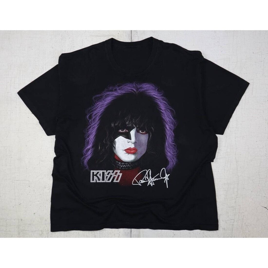 Vintage Vintage 90s KISS Paul Stanley BIG Face T Shirt Size 3XL Rare Size US XXL / EU 58 / 5 - 7 Thumbnail