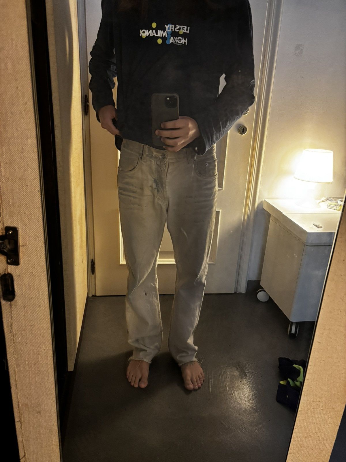 Helmut Lang Helmut Lang ‘Broken’ Classic 5 Pocket Denim Painter Jeans Size US 30 / EU 46 - 12 Thumbnail