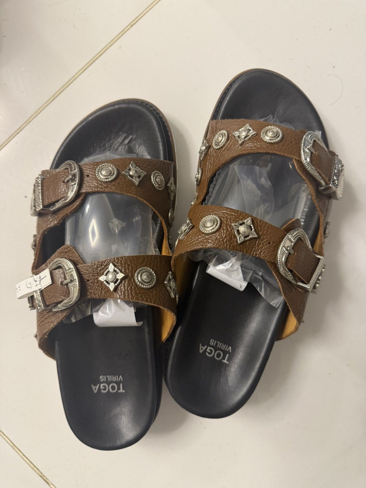 Toga Pulla toga leather shoes slippers sandles Size US 8 / EU 41 - 1 Thumbnail