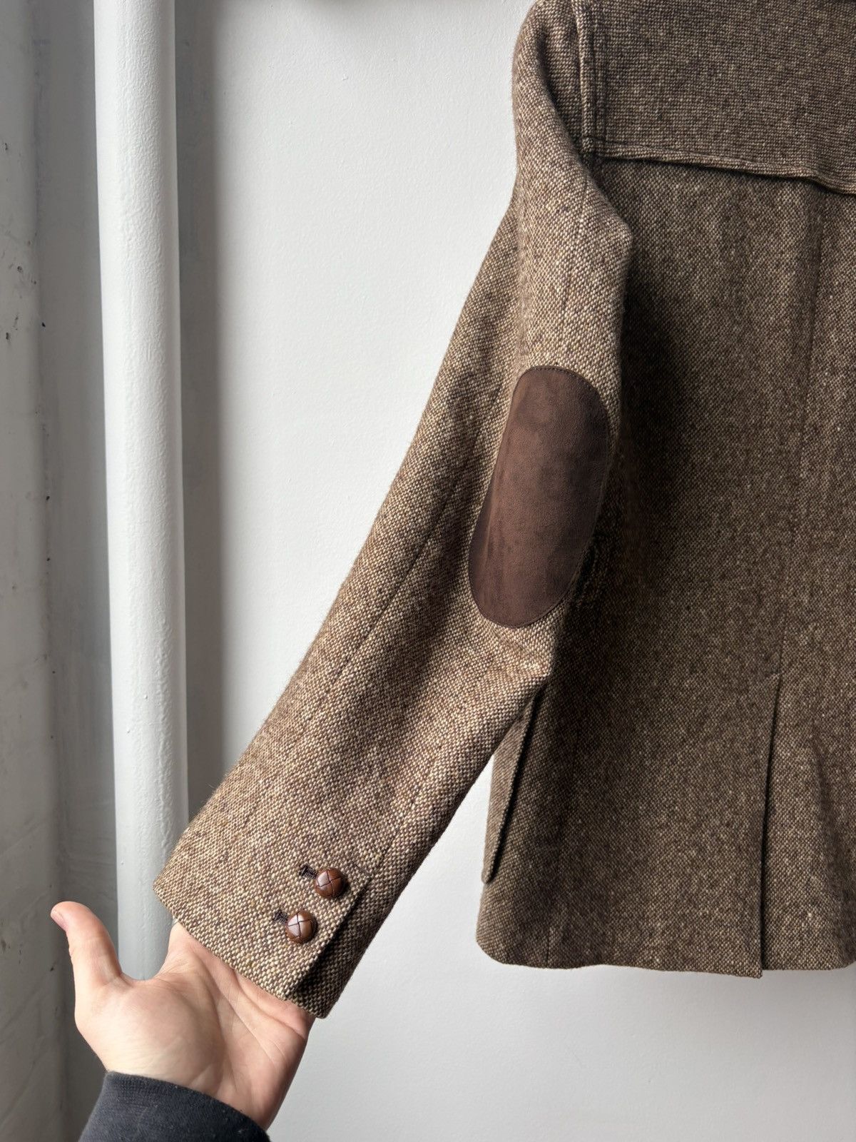 Number (N)ine Number Nine AW02 "Nowhere Man" Lambswool Tweed Coat Size US L / EU 52-54 / 3 - 8 Thumbnail
