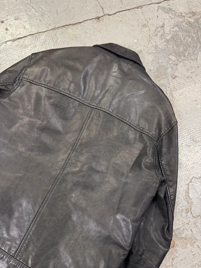 Designer × Levi's × Vintage 2000s Levi’s Black Leather Simple Jacket Size US M / EU 48-50 / 2 - 8 Thumbnail