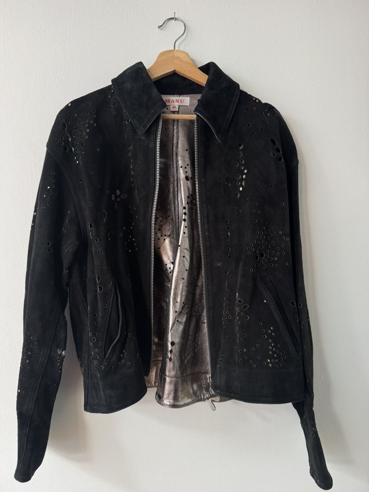 Japanese Brand RARE Masu Black Suede Western Jacket Size US M / EU 48-50 / 2 - 2 Thumbnail