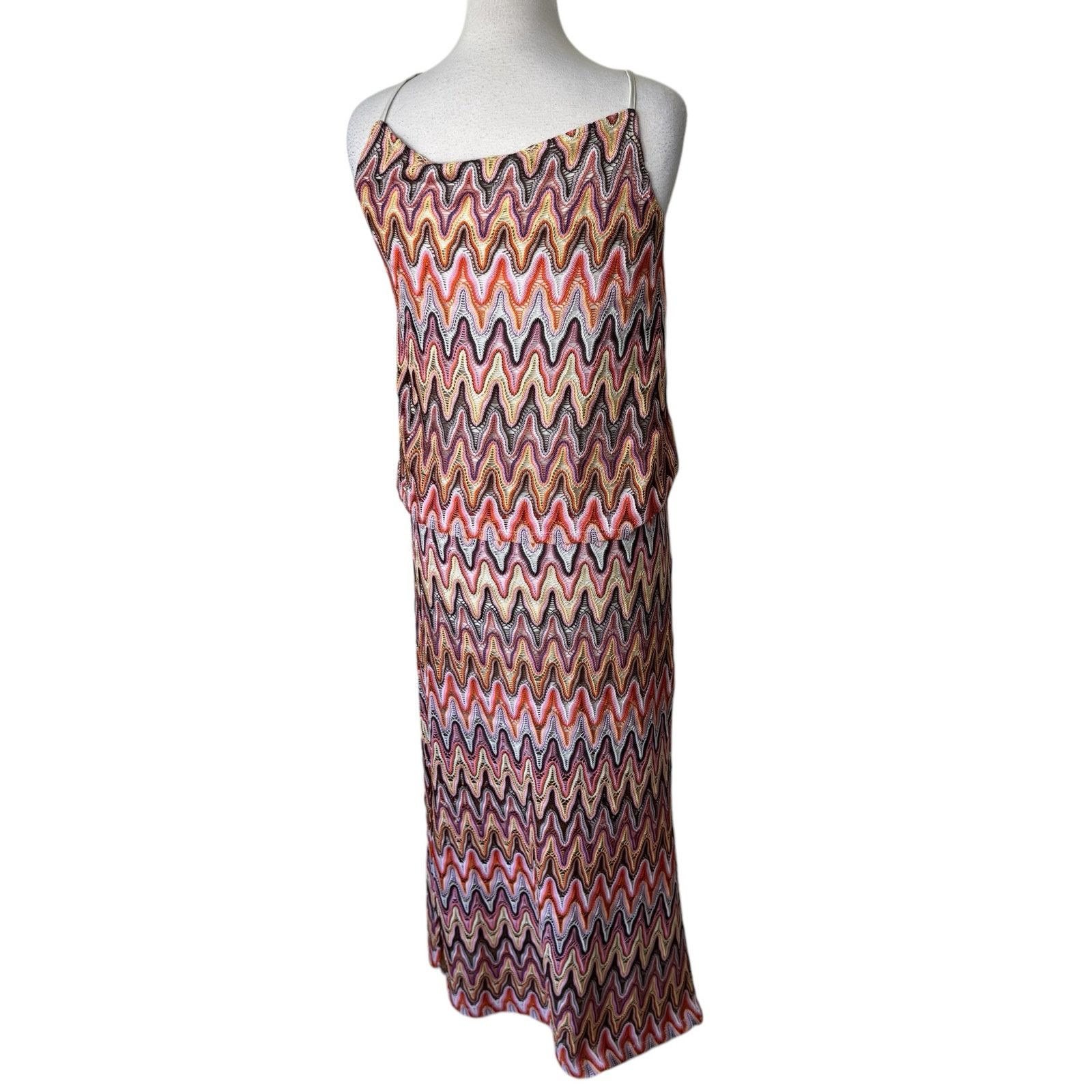 COMMA Chevron Tank Pull On Skirt Set Size 36/6