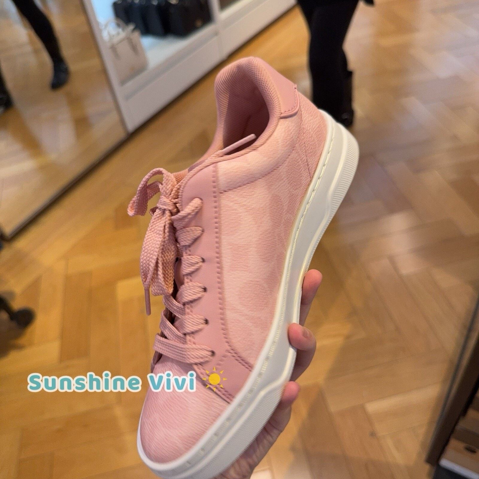 Coach NEW Coach High Line Sneaker Woman CBT39 Powder Pink Size 9.5 Size US 9.5 / IT 39.5 - 3 Thumbnail