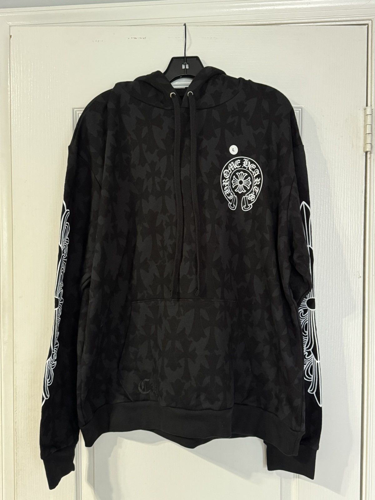 image of Chrome Hearts Hoodie - in Black, Men's (Size Large)
