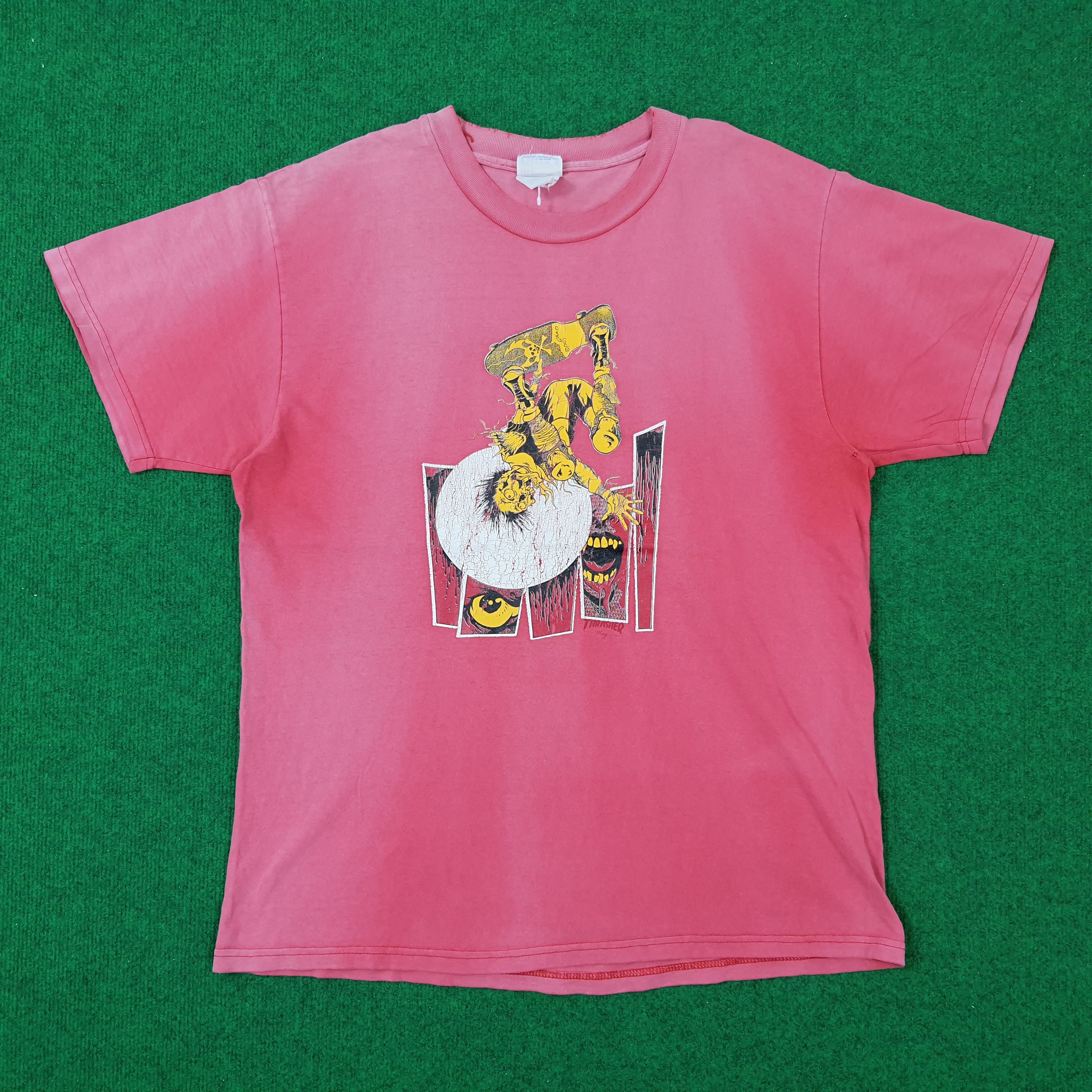 Thrasher × Vintage Vintage Thrasher Magazine Skateboards Tshirt Size US L / EU 52-54 / 3 - 1 Thumbnail