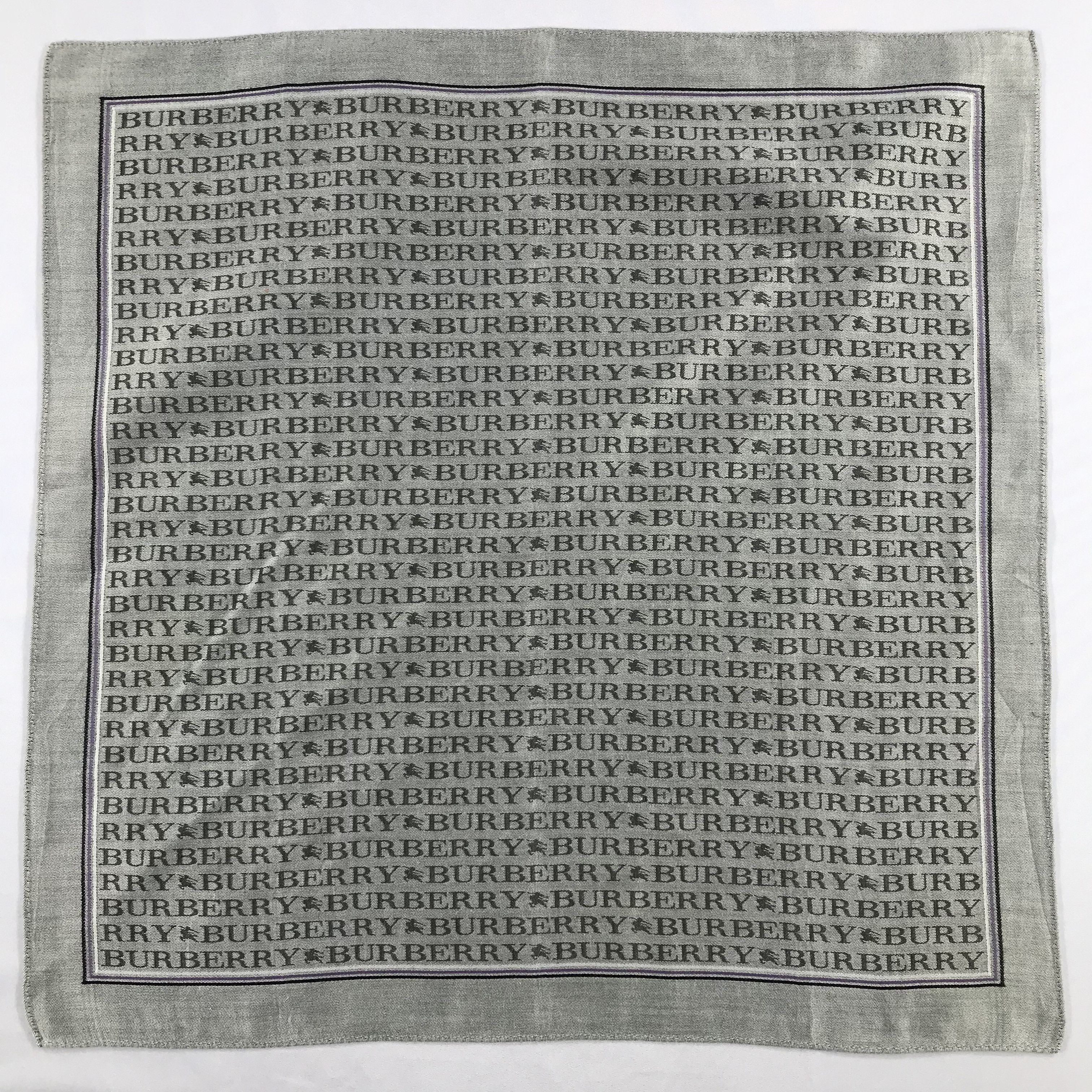 Burberry × Vintage Burberry Bandana / Handkerchief / Neckerchief - S2111 Size ONE SIZE - 1 Thumbnail
