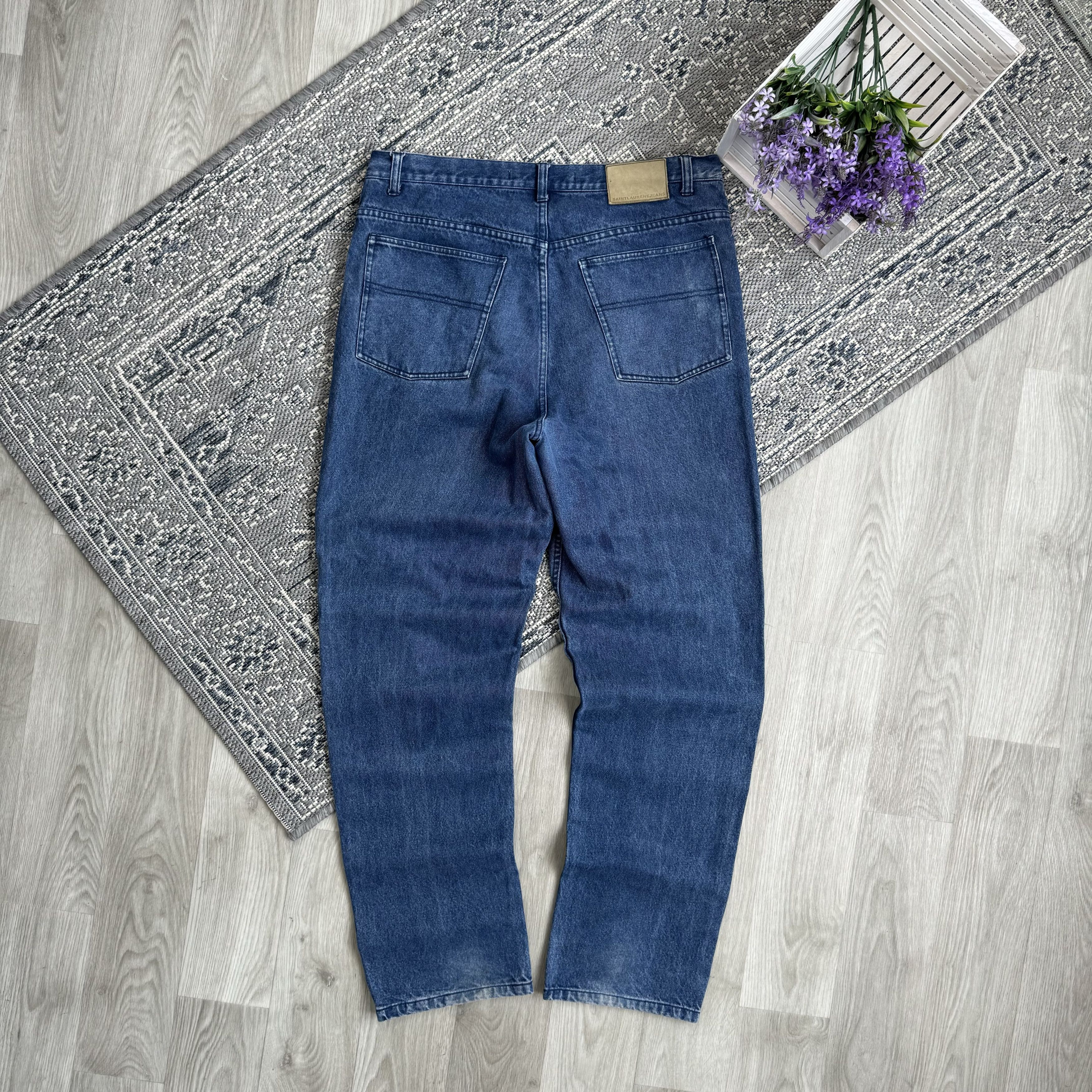 Saint Laurent Paris VINTAGE 90’s SAINT LAURENT JEANS YSL DENIM SIZE 38x33 Size US 38 / EU 54 - 2 Thumbnail