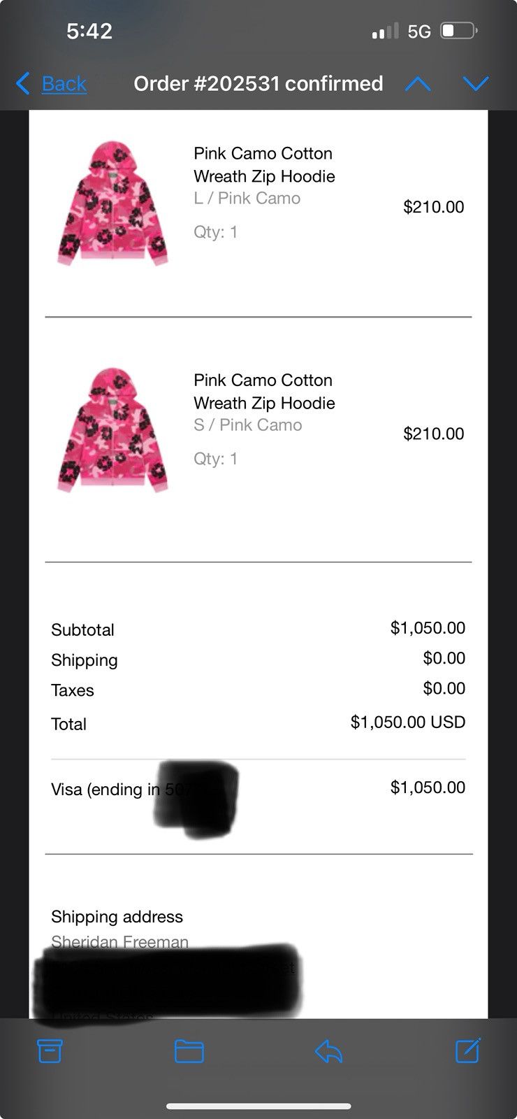 DENIM TEARS Denim Tears Pink Camo Cotton Wreath Zip Hoodie Size US L / EU 52-54 / 3 - 3 Thumbnail
