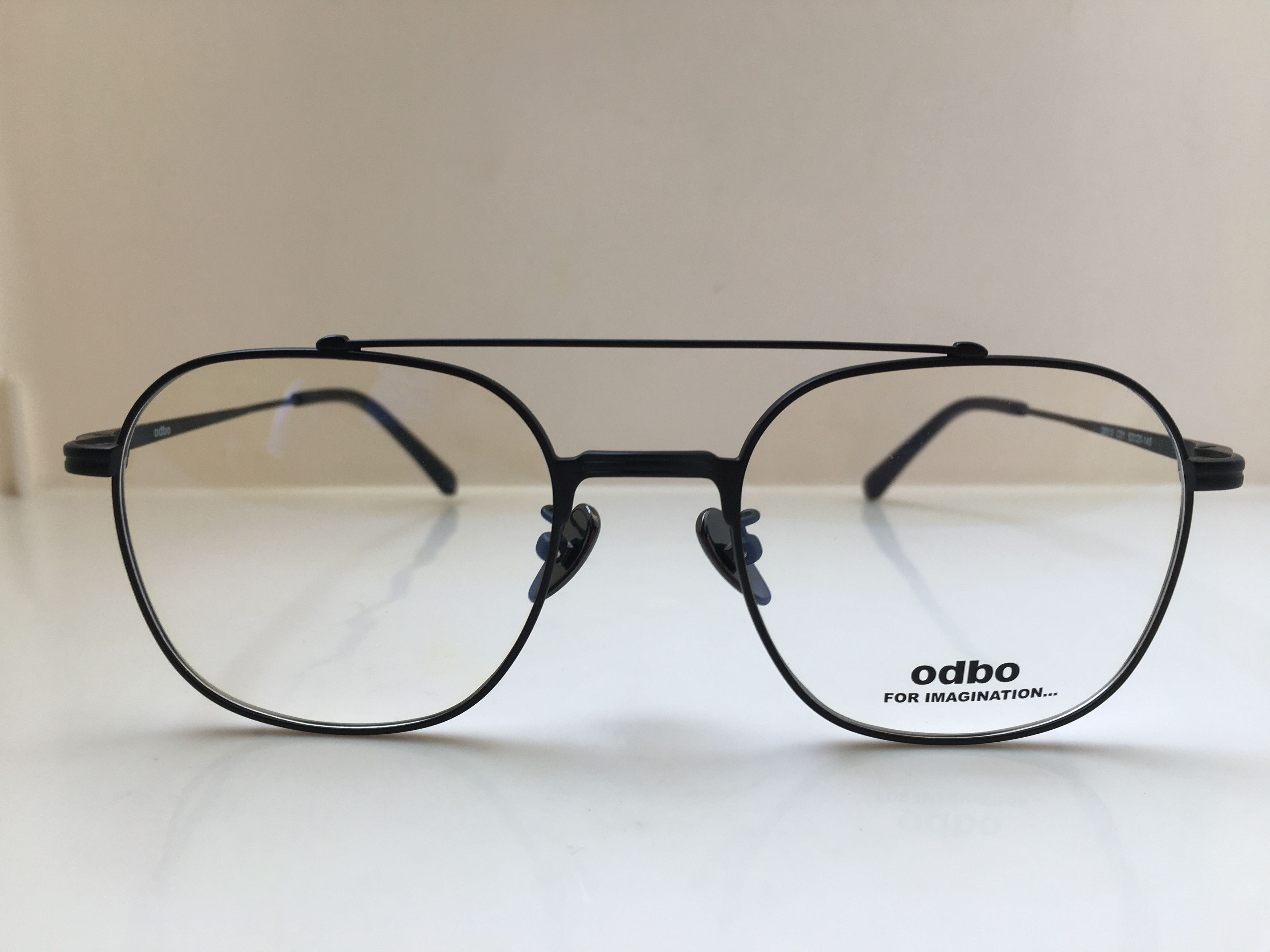 odbo Mattte Black PILOT Eyeglasses Frame