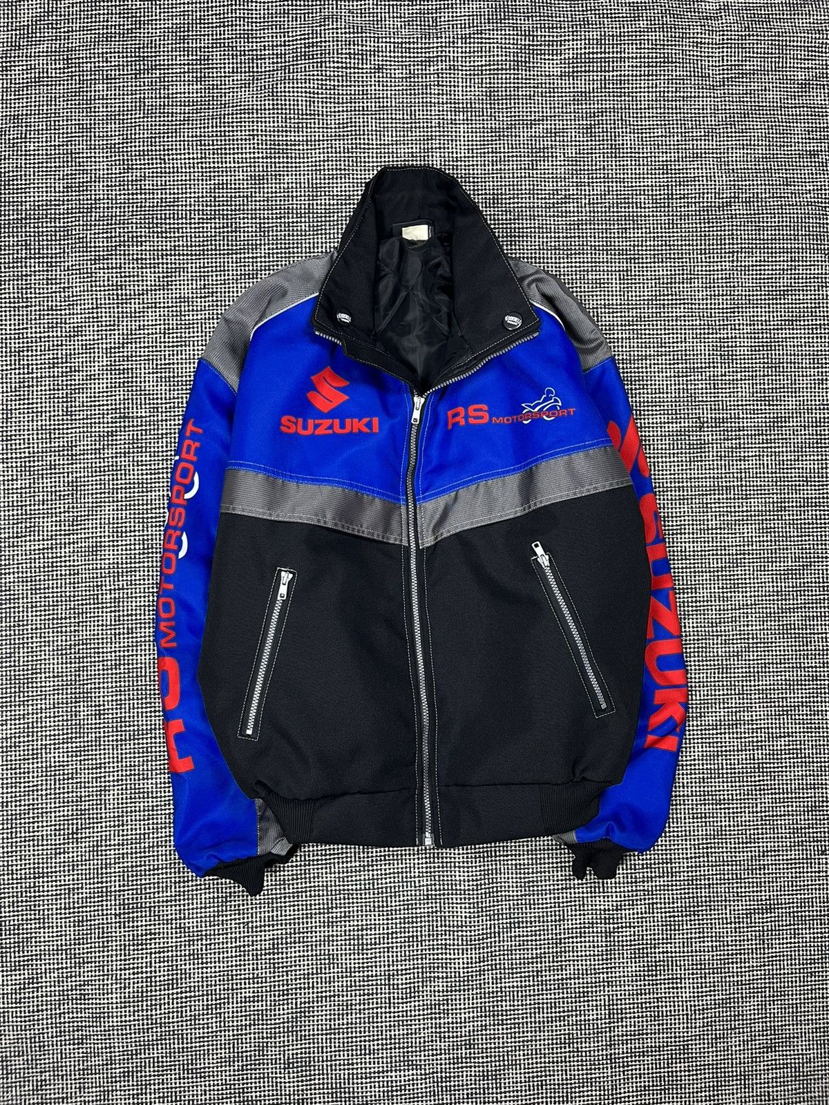 Japanese Brand Suzuki RS Motorsport vintage y2k racing bomber jacket moto Size US L / EU 52-54 / 3 - 1 Thumbnail