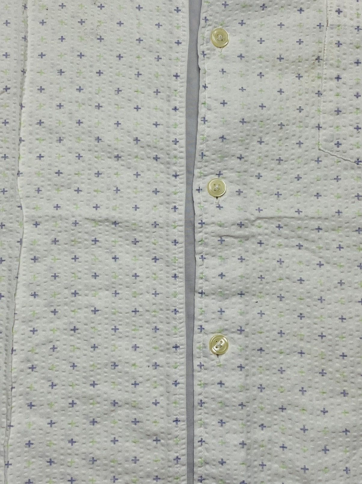 Japanese Brand × Tornado Mart 2000s Tornado Mart - Tissue Textured Shirt Size US M / EU 48-50 / 2 - 2 Thumbnail