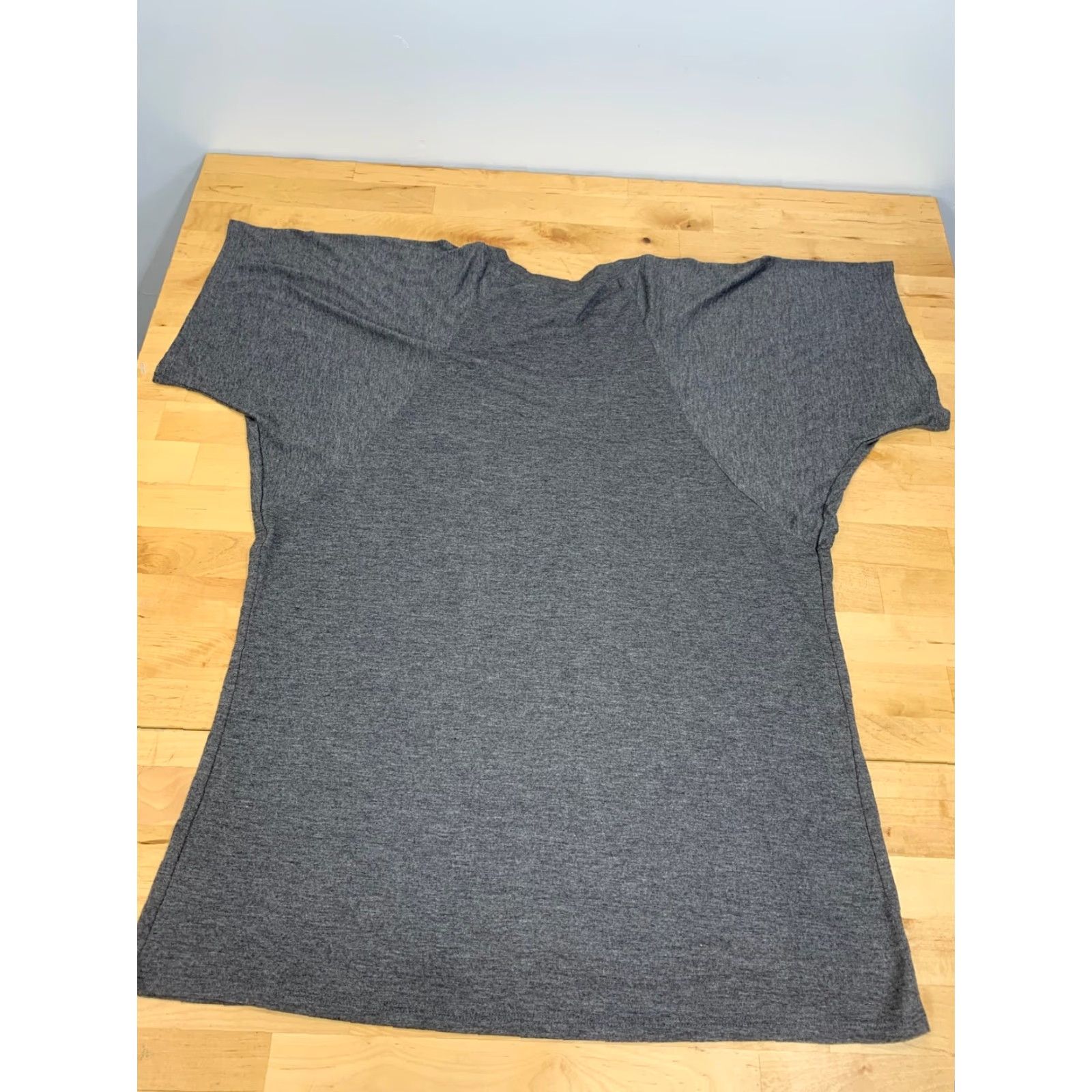 Vintage Green Flash Womens Shirt T-Shirt Size L Charcoal Short Sleeve Round Neck Logo Polyester Blend Vintage No Regular Basic Beach Lightweight Size L / US 10 / IT 46 - 3 Thumbnail