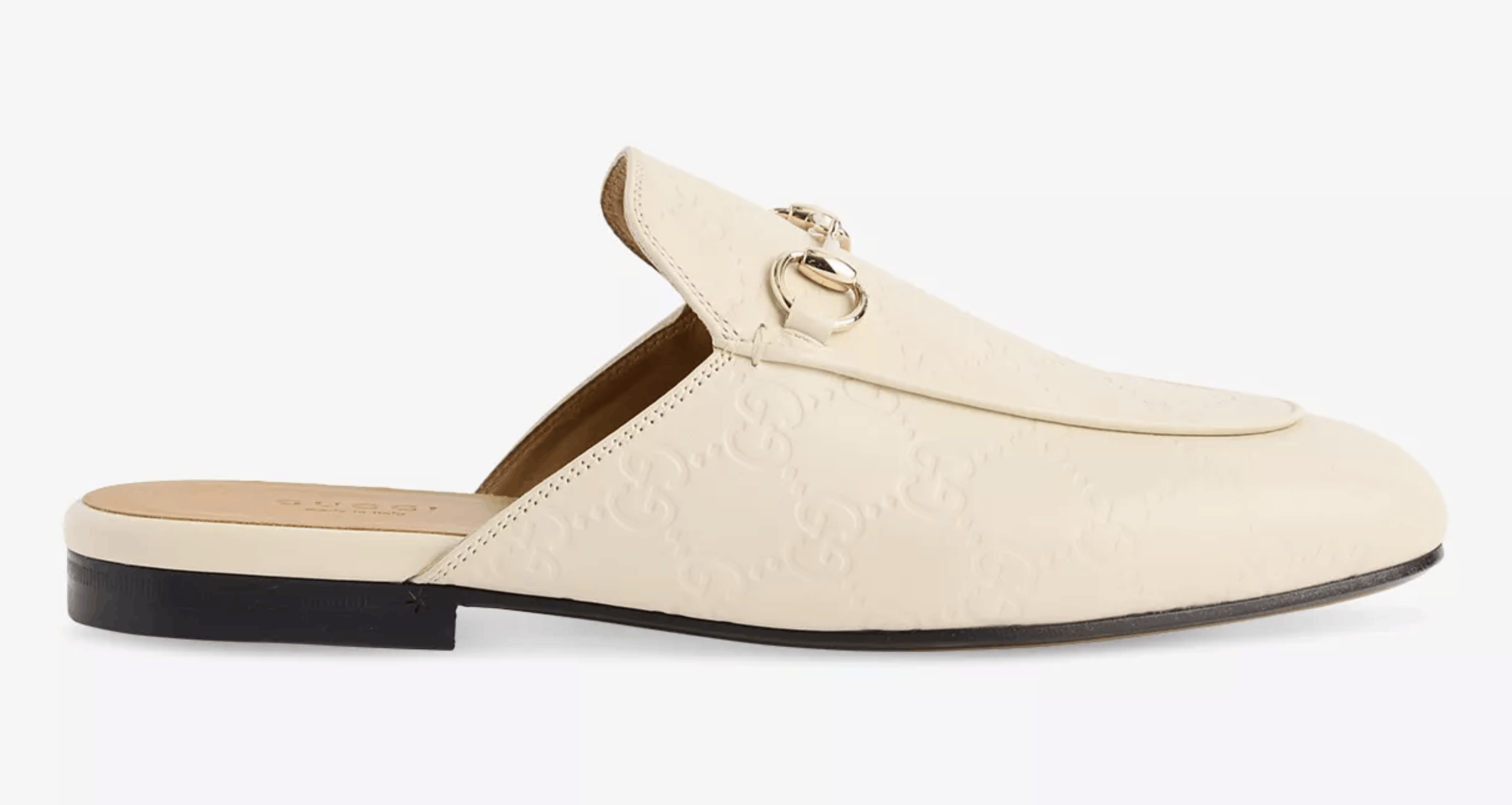 Gucci Gucci Princetown Ivory GG Logo Slide Loafer Mule Flat 36.5 Size US 6.5 / IT 36.5 - 3 Thumbnail