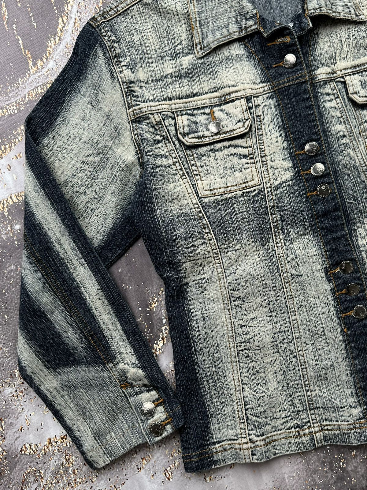 Japanese Brand Vintage Waxed Japanese Denim Jacket Size M / US 6-8 / IT 42-44 - 3 Thumbnail