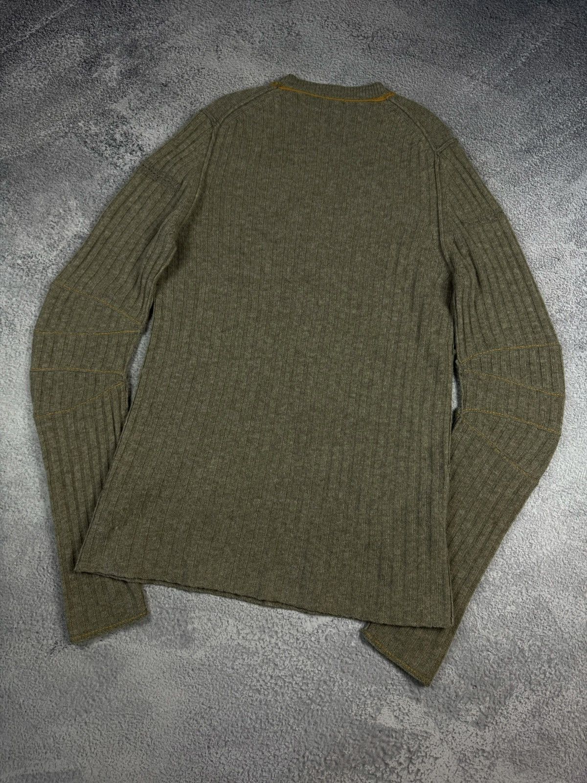 Marithe + Francois Girbaud × Vintage Rare Marithe Francois Girbaud Wool Asymmetrical Sweater Size US M / EU 48-50 / 2 - 16 Thumbnail
