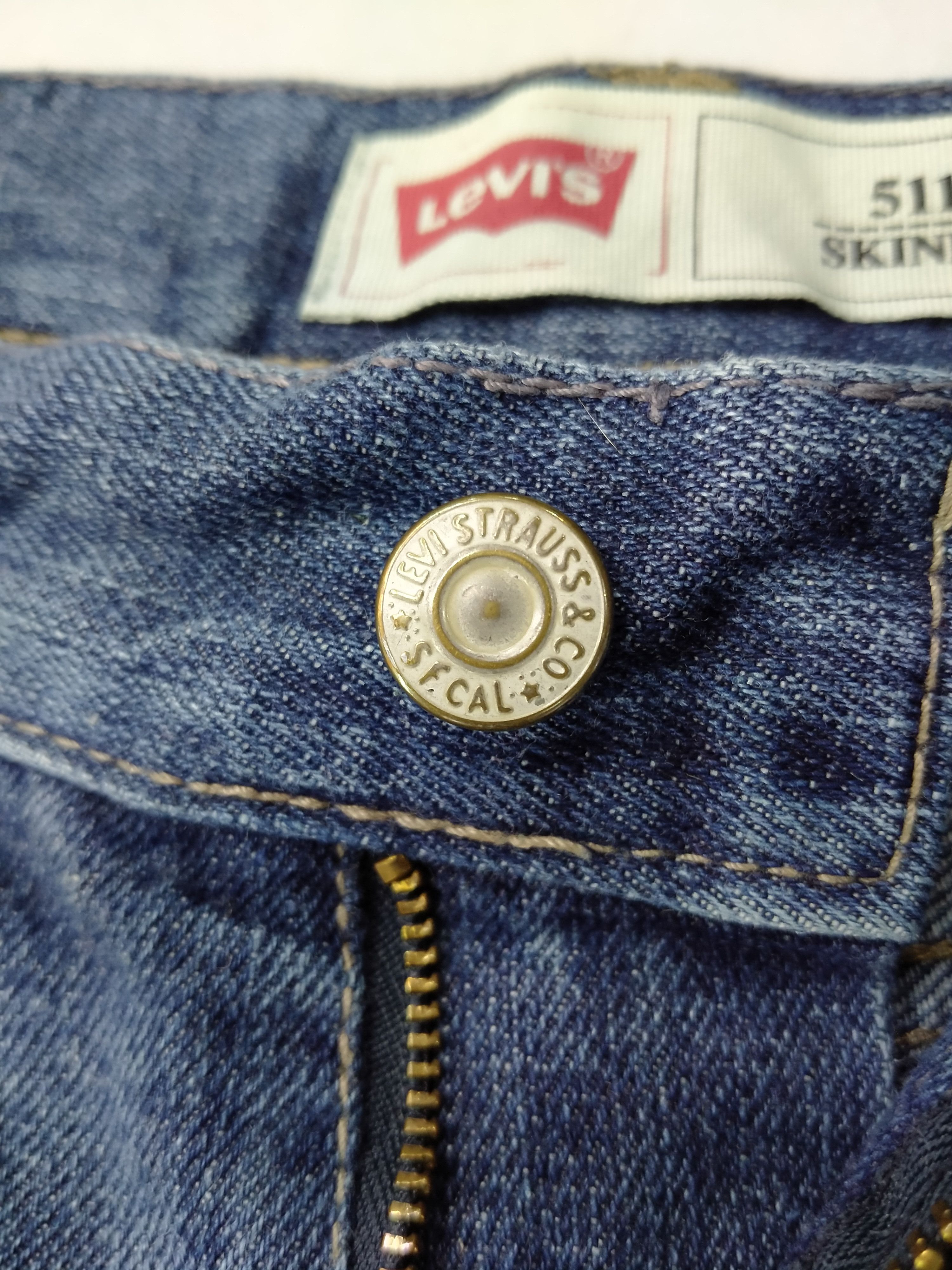 Levi's Skinny Blue Vintage Levi's 511 Denim 30x27.5 -JN286 Size US 30 / EU 46 - 8 Thumbnail