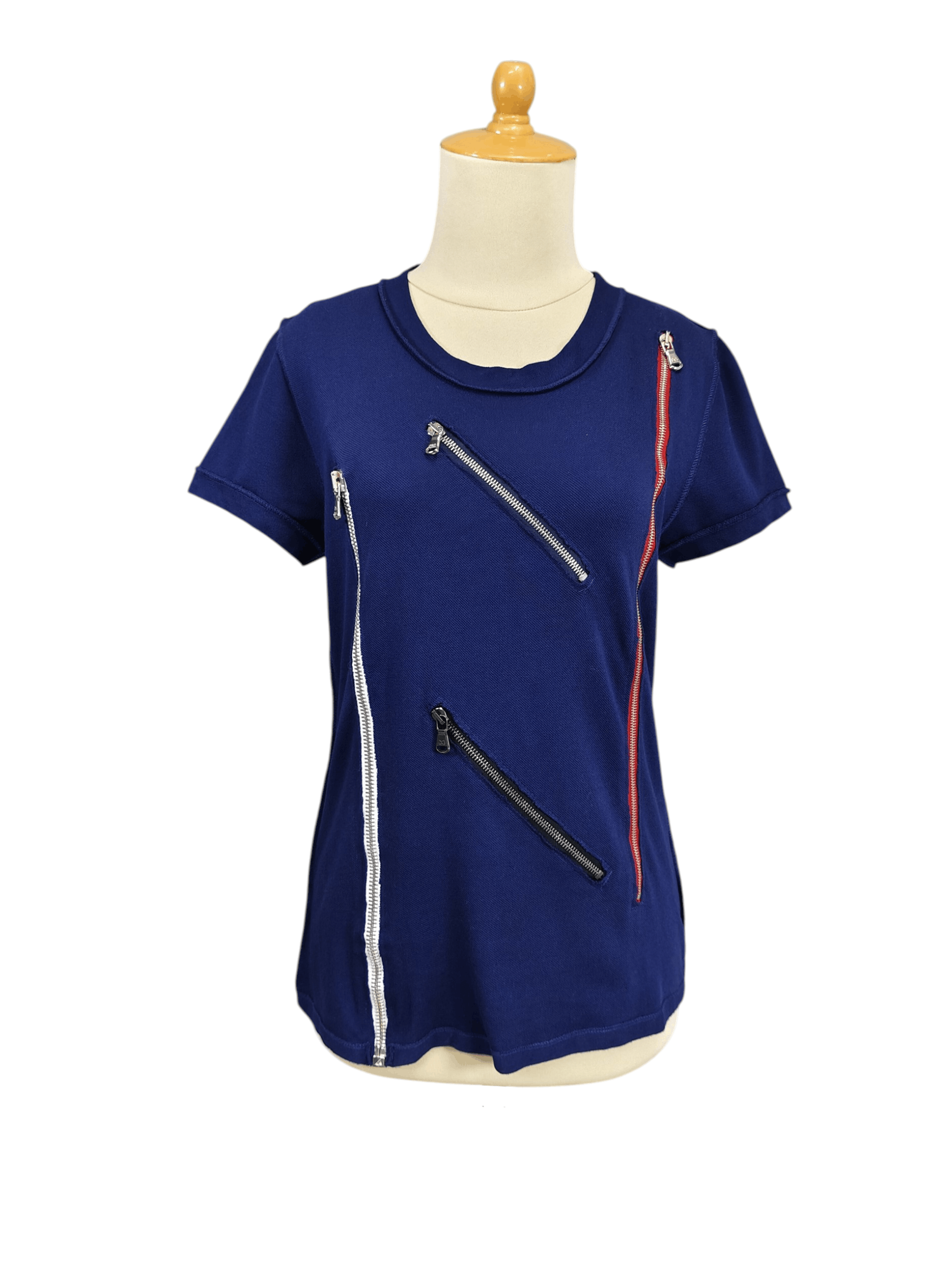 Dolce & Gabbana D&G- Inside Rebuild Multi Zip Punk Glam Rock Minimalis Tee Size M / US 6-8 / IT 42-44 - 1 Thumbnail