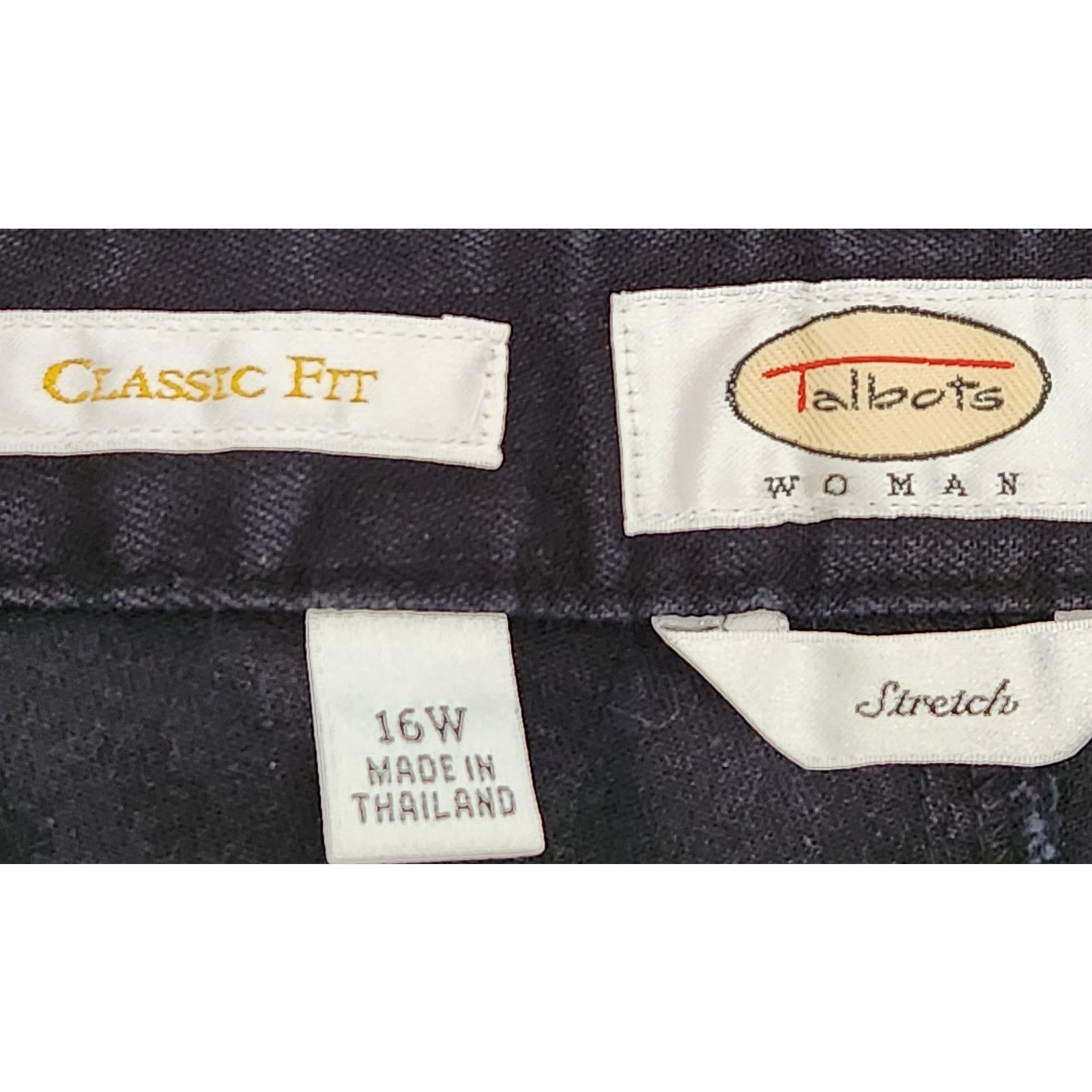 Other Talbots Woman Black Classic Fit Stretch Jeans 16W Plus Size 36" / US 14 / IT 50 - 4 Thumbnail