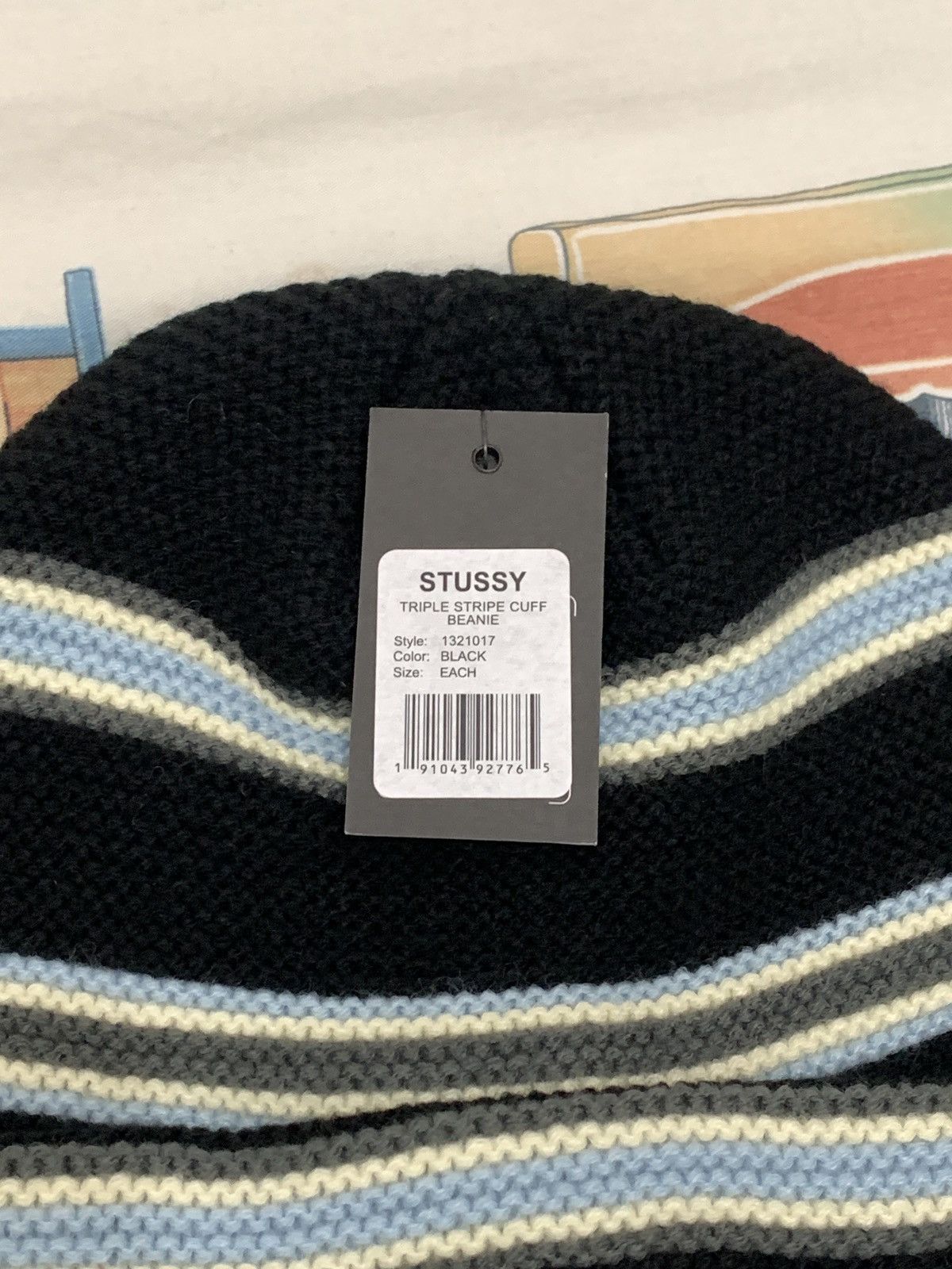 Stussy Stussy beanie Sport Triple Stripe cuff Size ONE SIZE - 3 Thumbnail