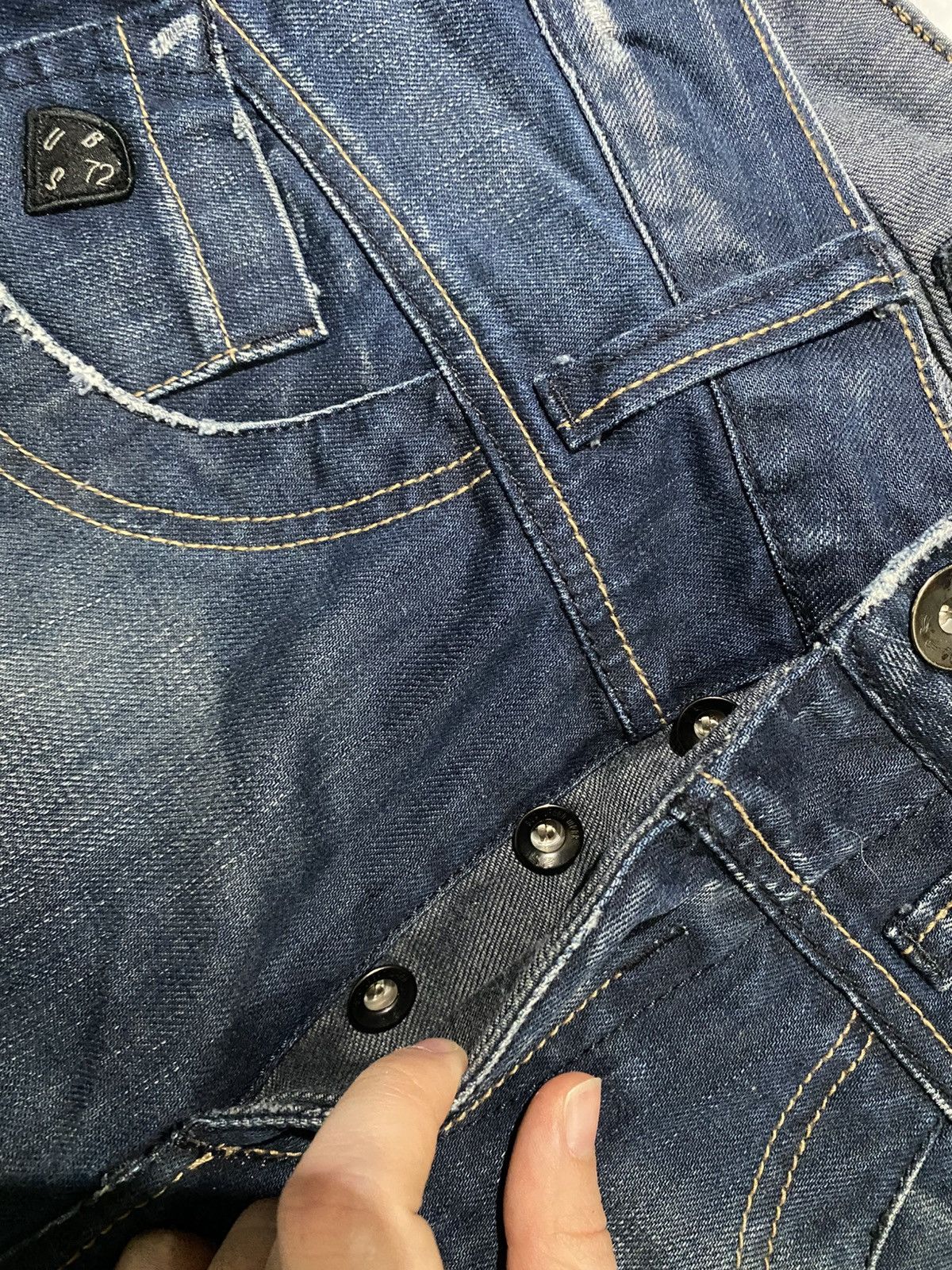 Japanese Brand RARE Destroyed Number Nine Slim Jean / Cosmic Indigo Size US 31 - 7 Thumbnail