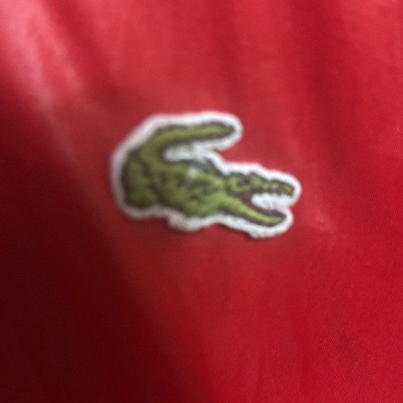 Izod Vtg IZOD LACOSTE Red/Blue Half Zip Windbreaker Jacket Hood Size US L / EU 52-54 / 3 - 5 Thumbnail