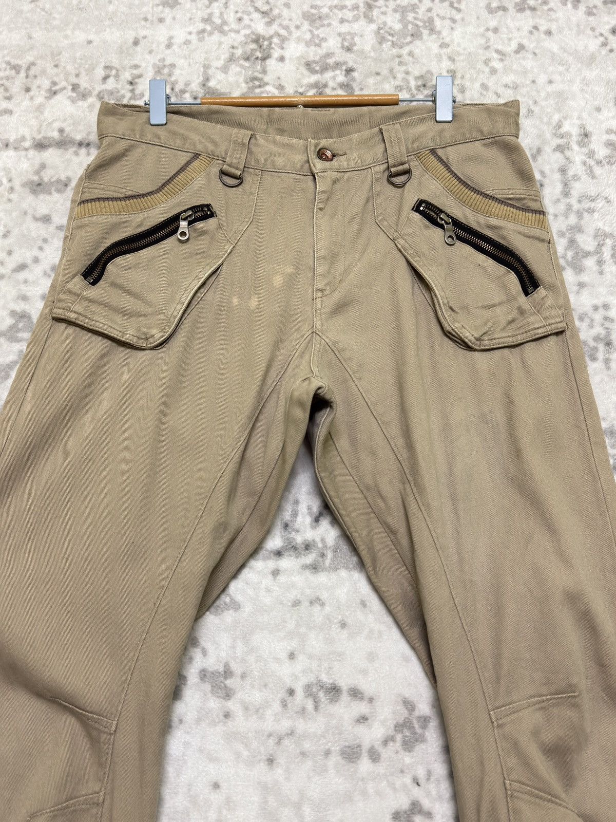 Japanese Brand DISTRESSED PPFM CURVE PUNK PANTS VERY RARE Size US 34 / EU 50 - 3 Thumbnail