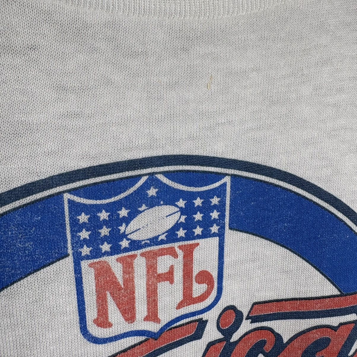 NFL × Vintage Vintage 80s NFL Bears Vs Vikings Volvo T-Shirt Size US XL / EU 56 / 4 - 11 Thumbnail
