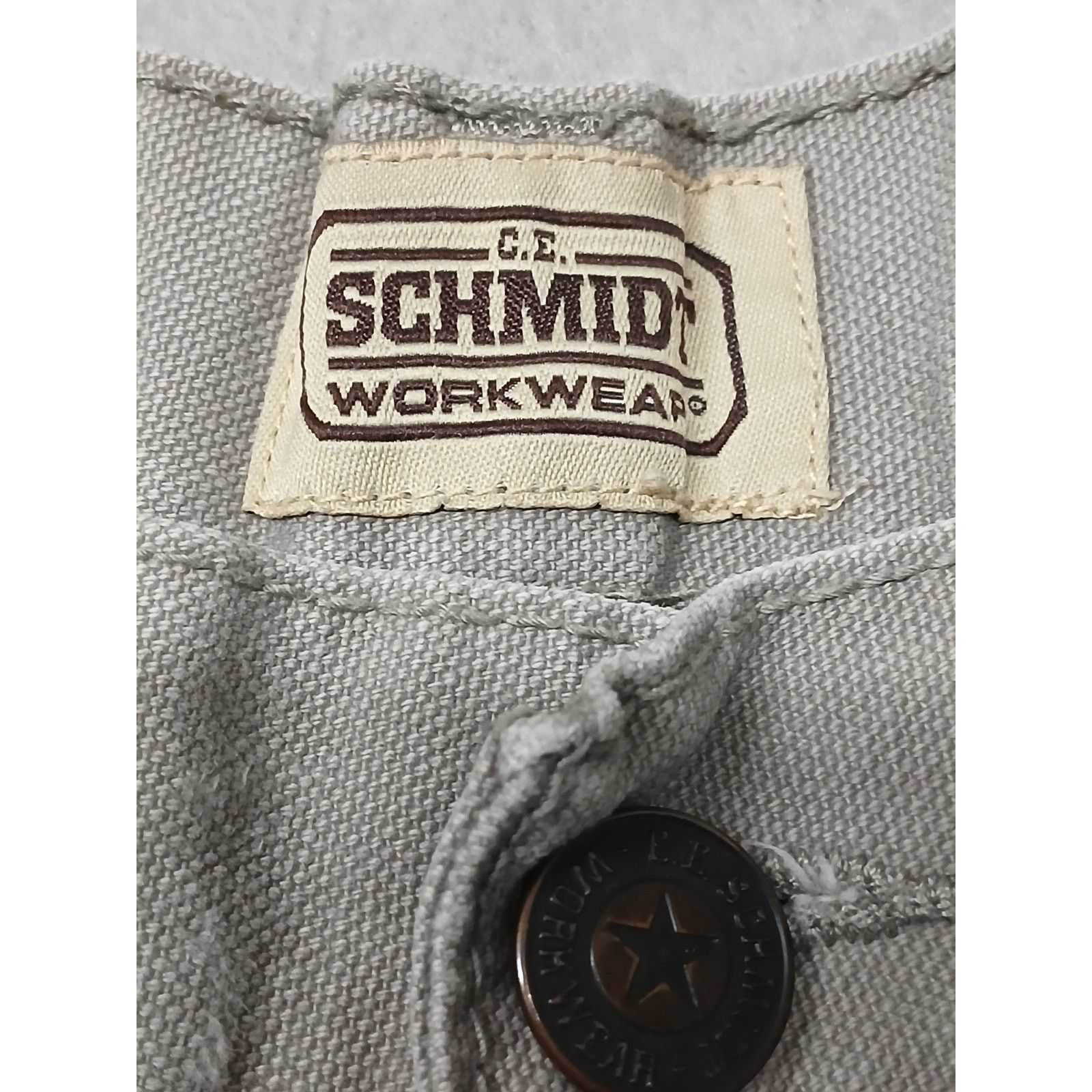 SCHMIDT C.T. Schmidt Workwear (36x30) Beige Carpenter Relaxed Jeans Size US 36 / EU 52 - 6 Thumbnail