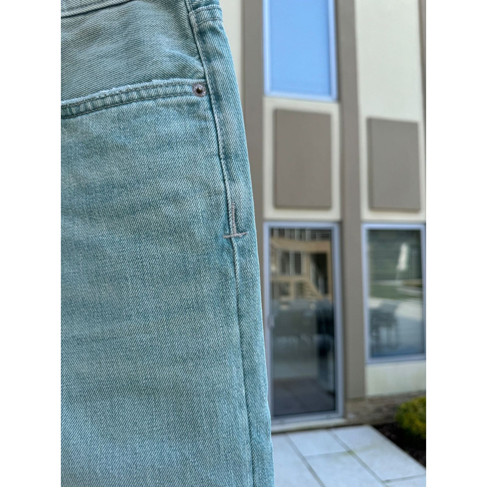 o1rshd1 Slim Fit Denim in Jade Blue