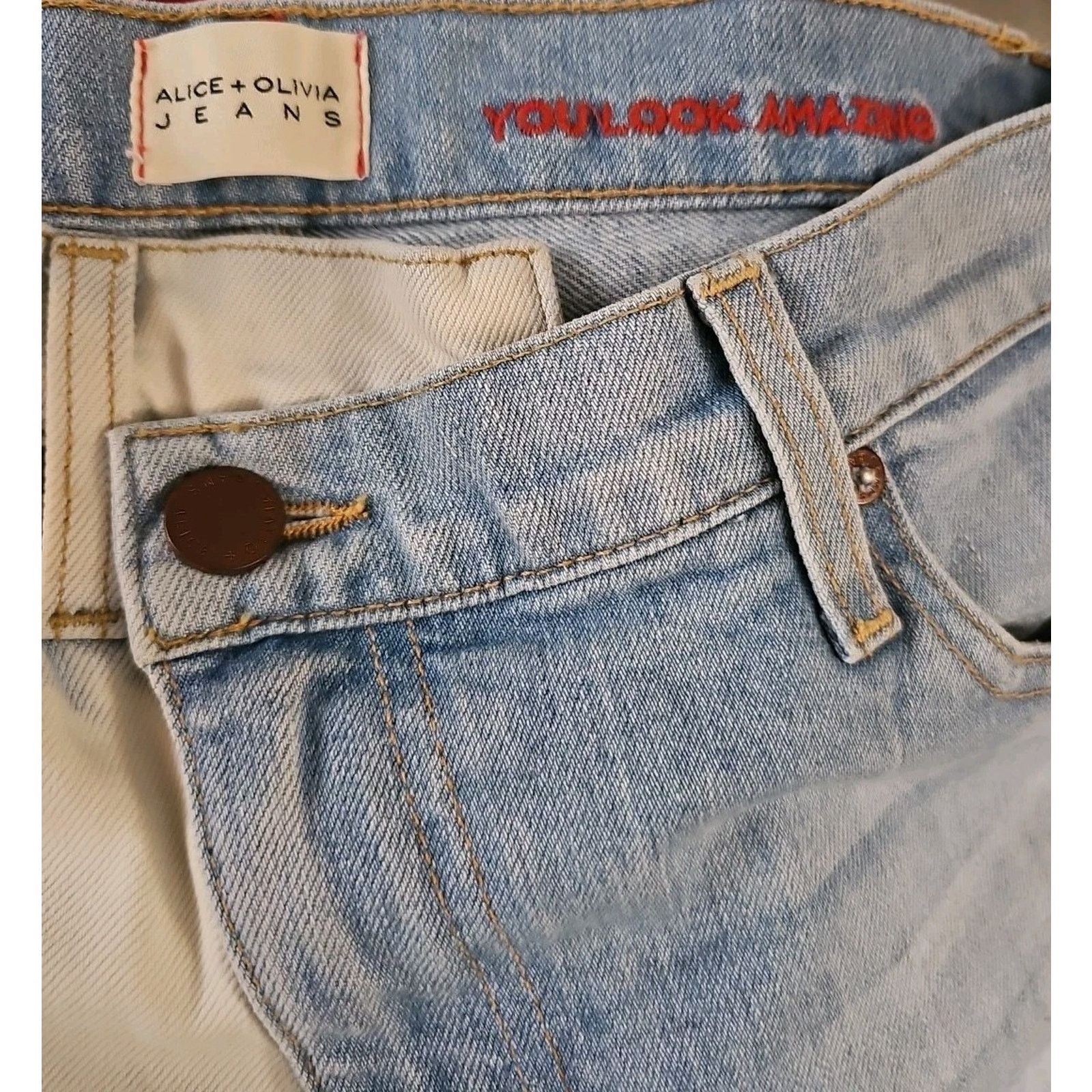 Alice + Olivia Alice & Olivia amazing asymmetrical Two Tone slim straight Size 24" / US 00 / IT 34 - 7 Thumbnail