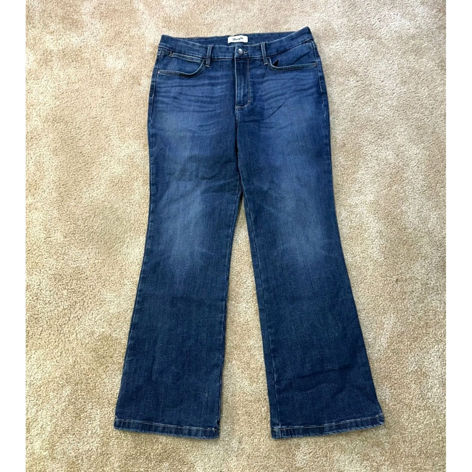Wrangler Wrangler Bespoke Boot Cut Jeans Womens 33x30 Denim Stretch High Rise Blue 5-Pocket Mens? No. Size 24" / US 00 / IT 34 - 2 Thumbnail