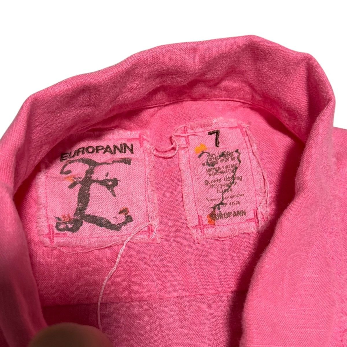 Other Europann Pink 100% Linen Casual Button Down Shirt Men's 2XL Size US XXL / EU 58 / 5 - 4 Thumbnail