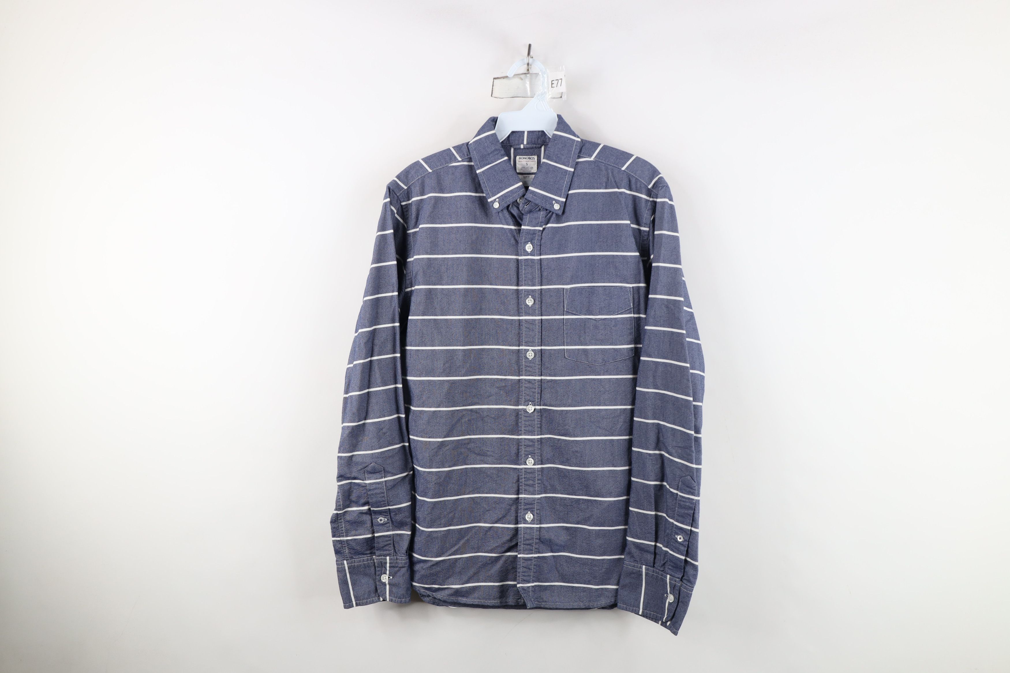 Bonobos Bonobos Fit Striped Cotton Oxford Collared Button Down Shirt Size US S / EU 44-46 / 1 - 1 Thumbnail